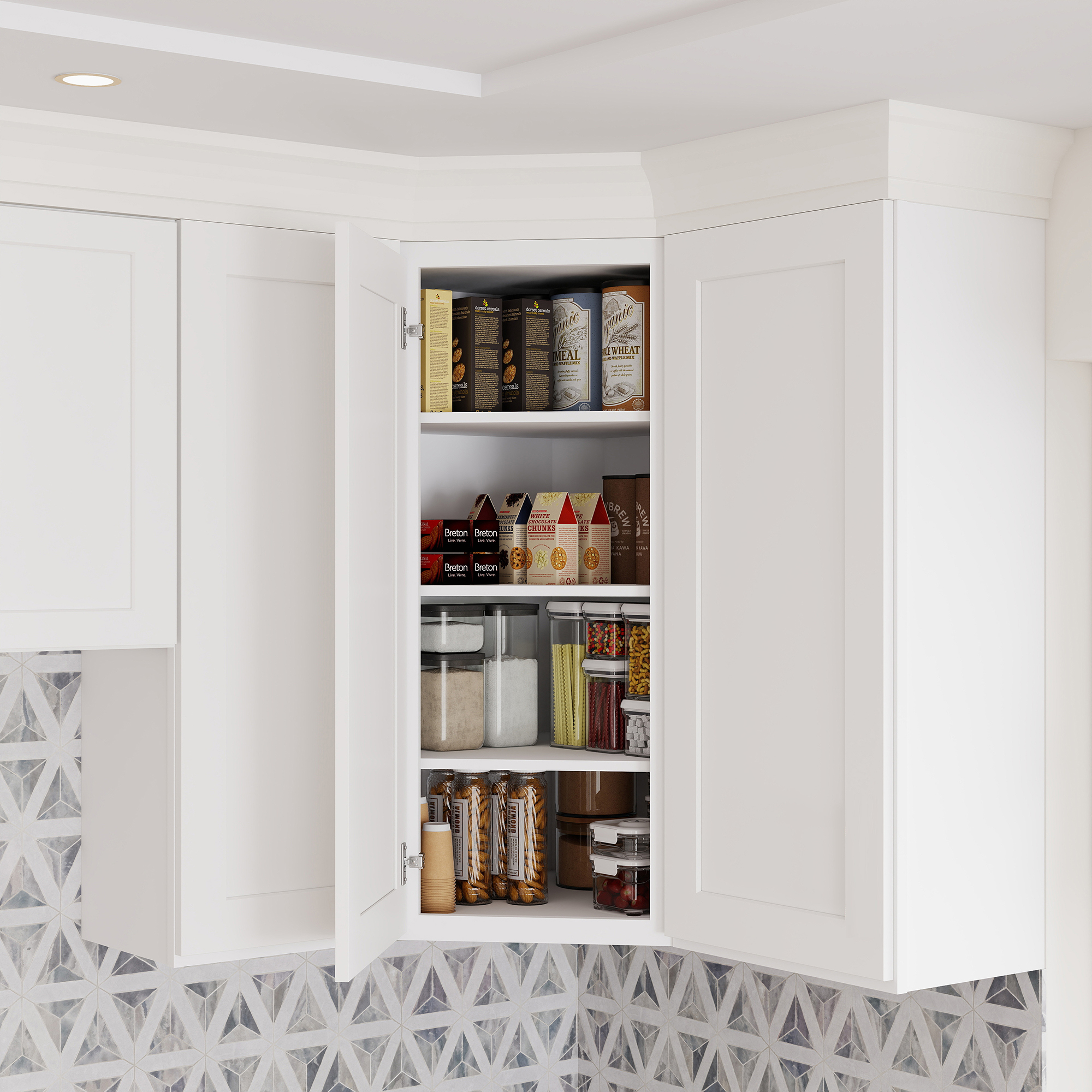 RTA Kitchen Cabinets White Shaker Style Complete DIY Set