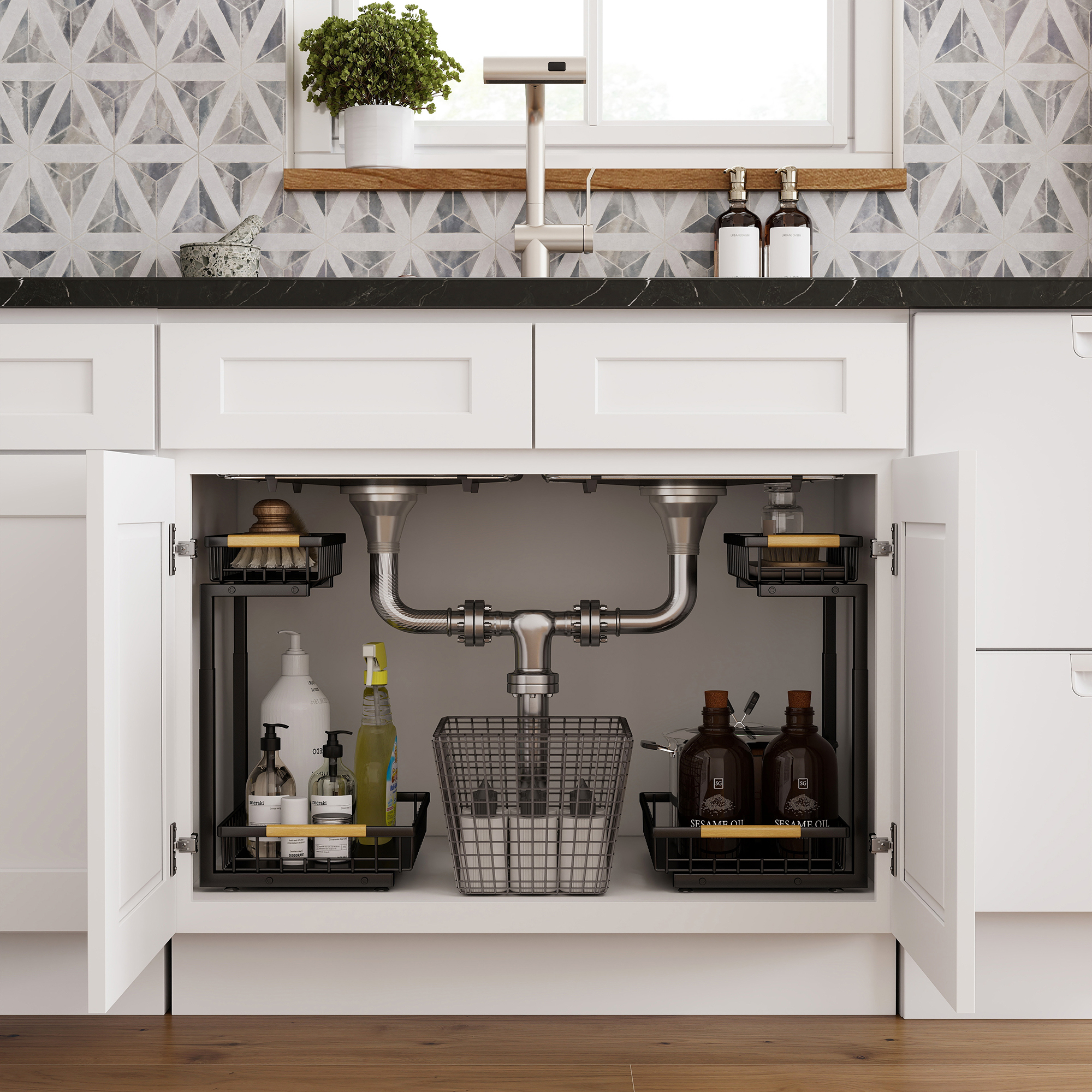 RTA Kitchen Cabinets White Shaker Style Complete DIY Set