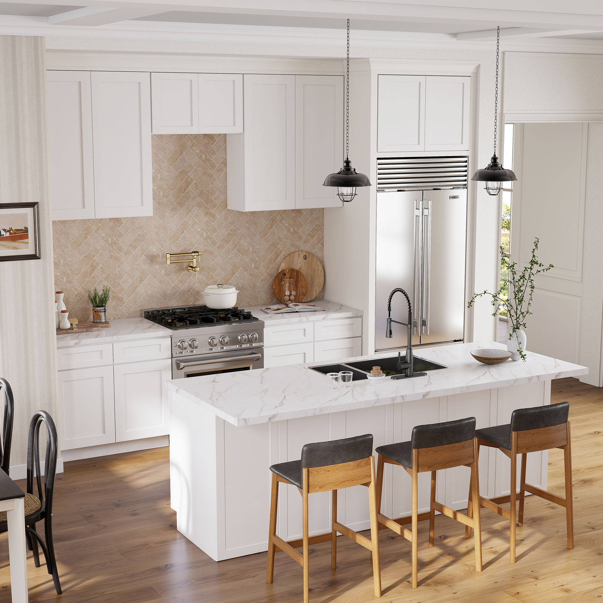 White Shaker - Ready To Assemble Kitchen Cabinets