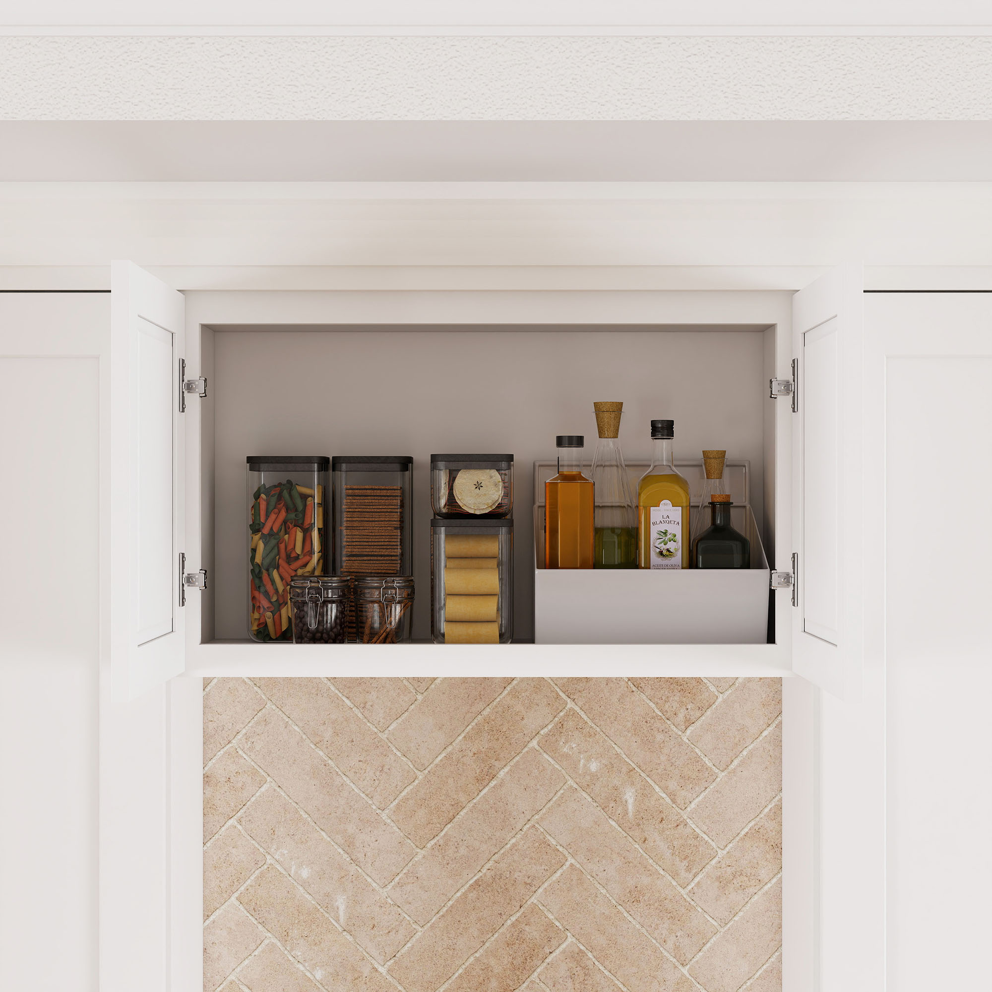 White Shaker RTA Kitchen Cabinets Complete Set for DIY Install