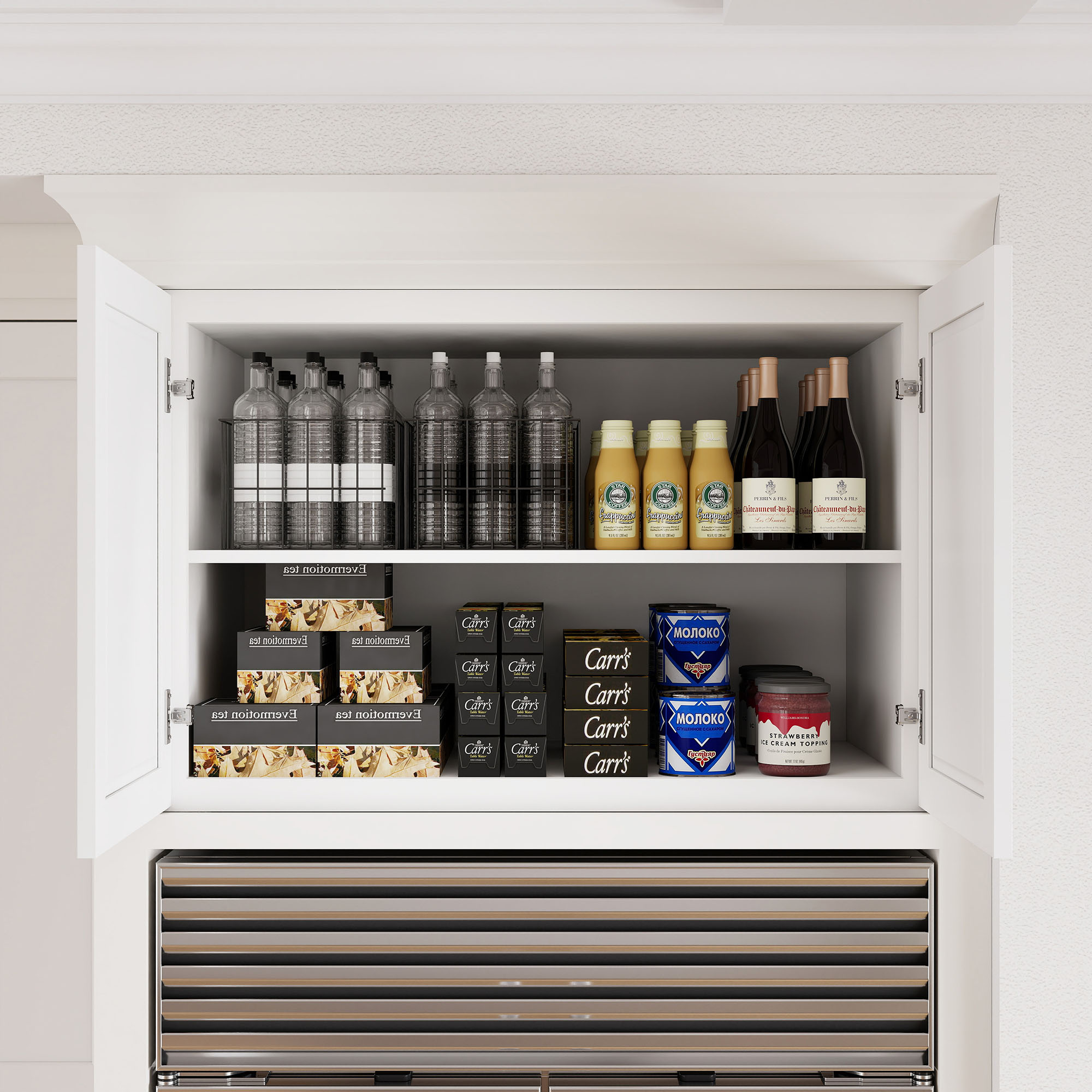 White Shaker RTA Kitchen Cabinets Complete Set for DIY Install