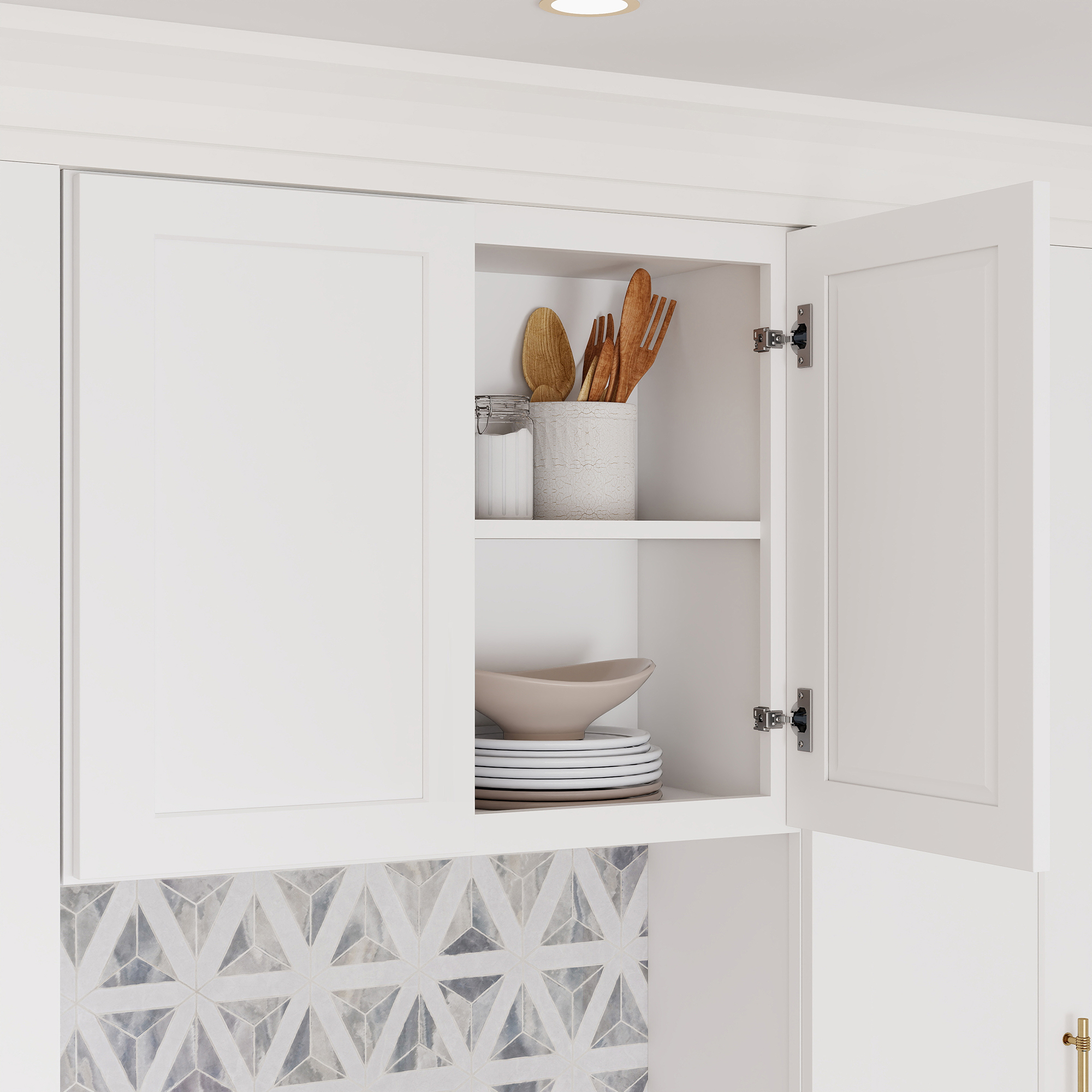 RTA Kitchen Cabinets White Shaker Style Complete DIY Set