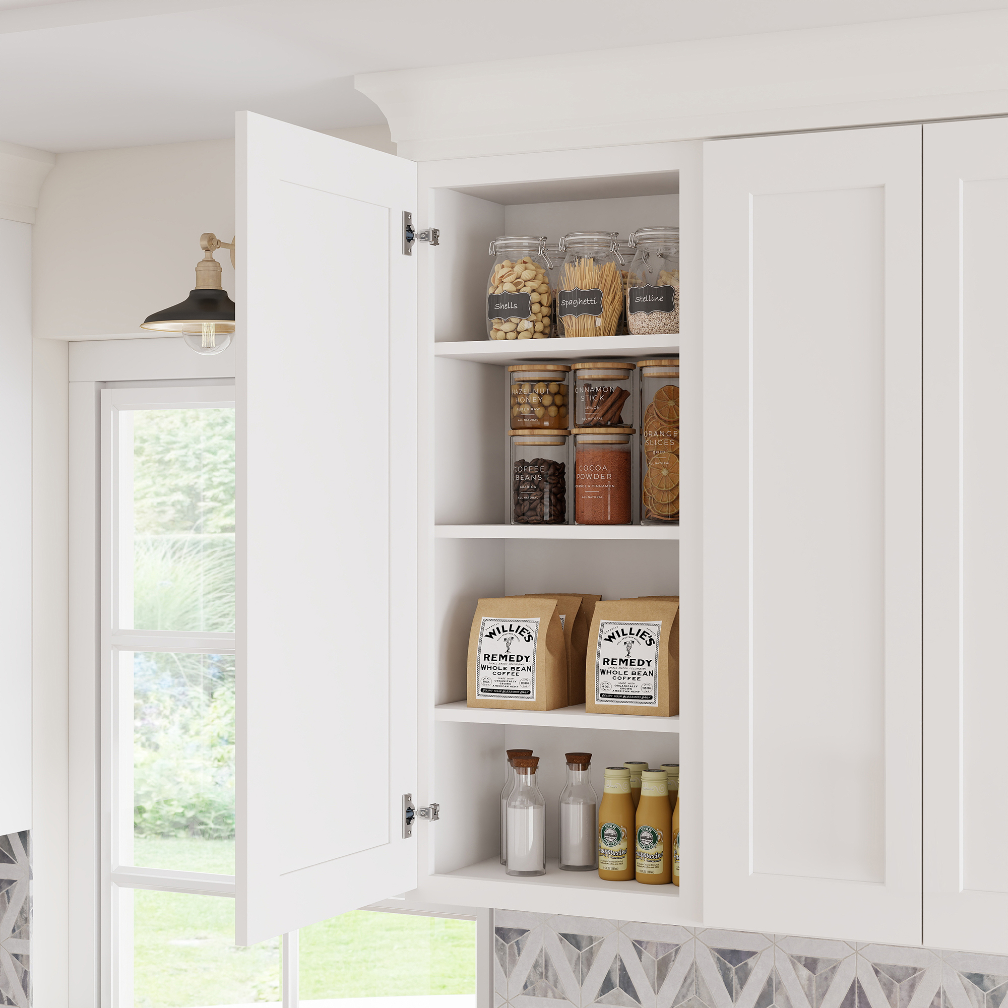 RTA Kitchen Cabinets White Shaker Style Complete DIY Set