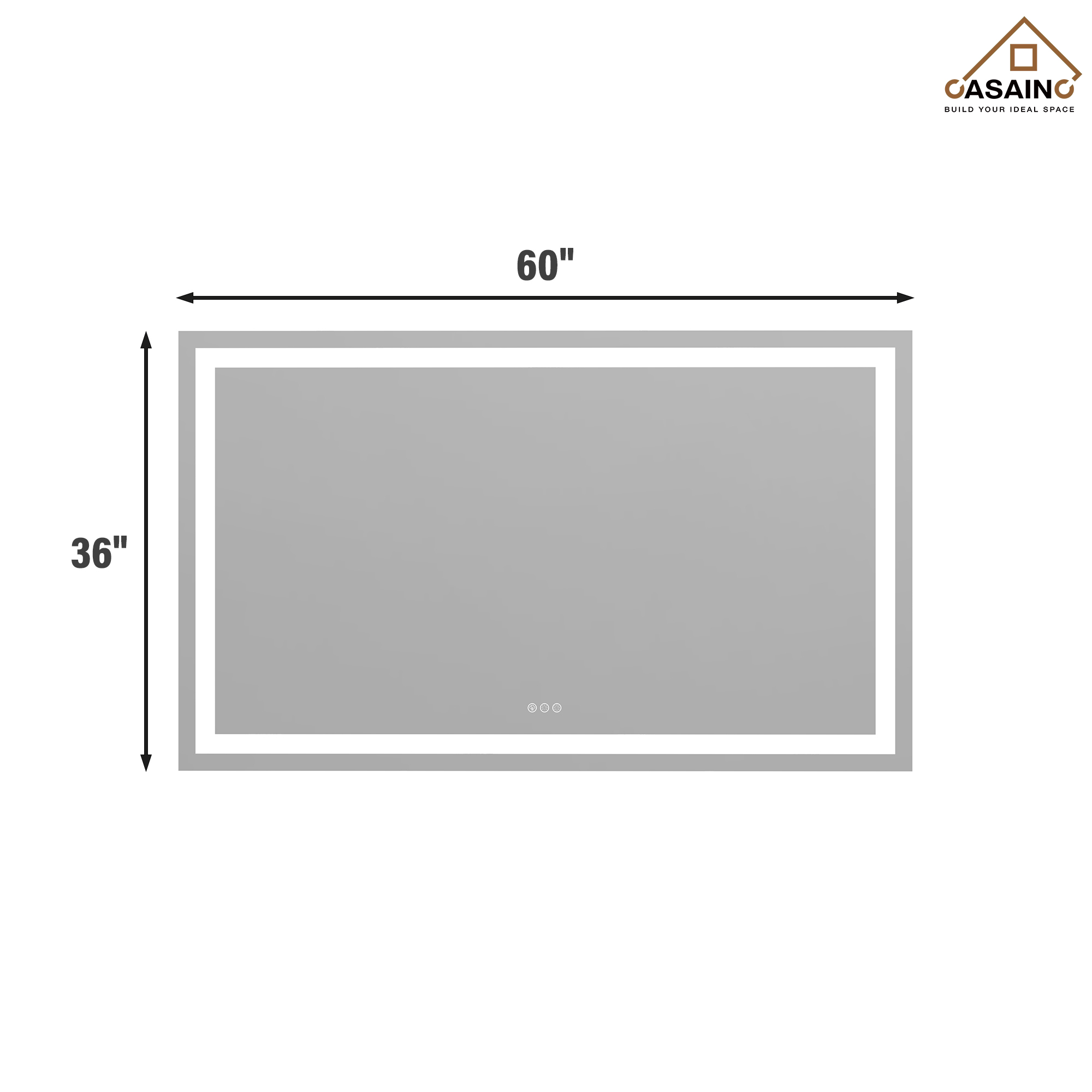 Tempered RGB LED Bathroom Mirror with Smart Controls & Anti-Fog