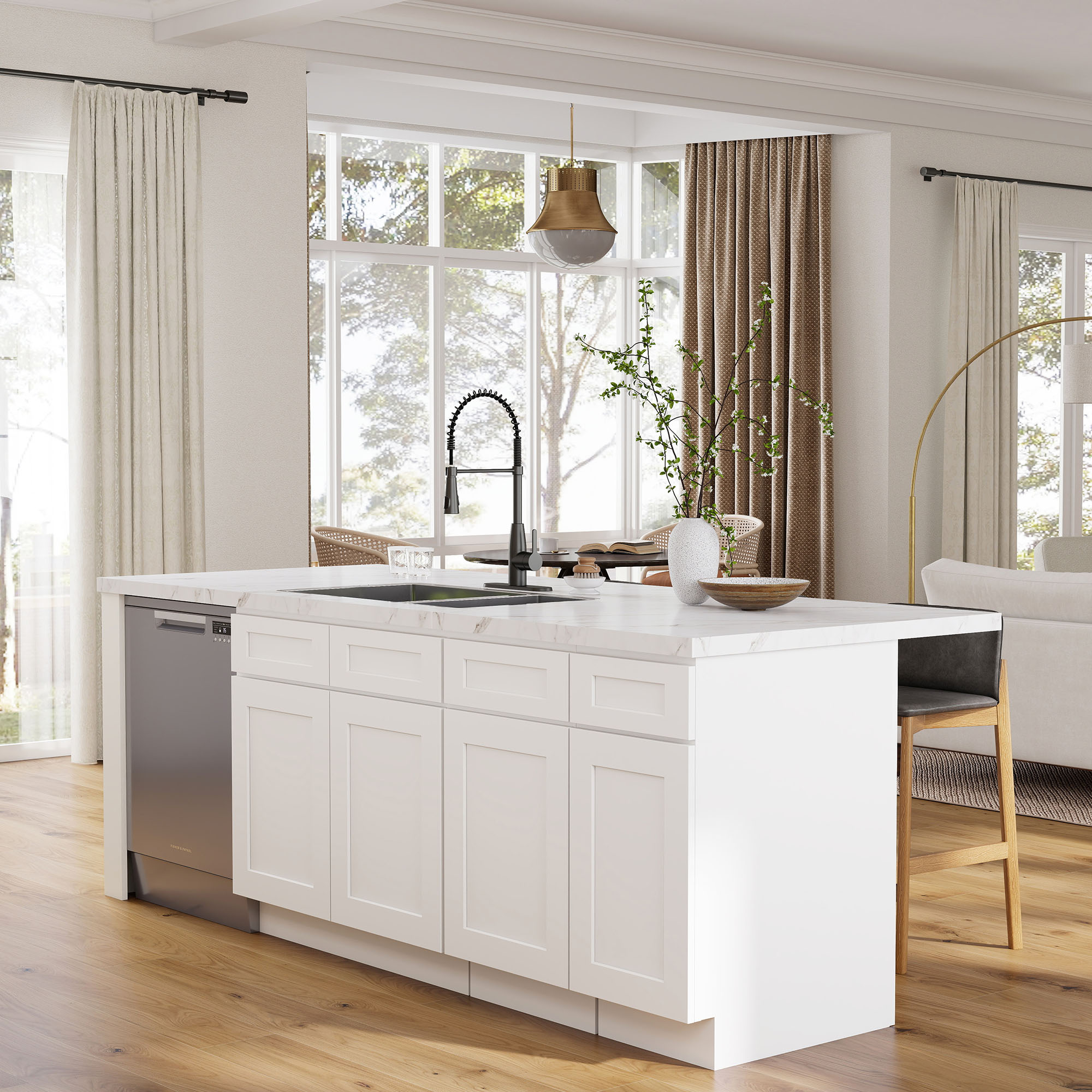 White Shaker - Ready To Assemble Kitchen Cabinets