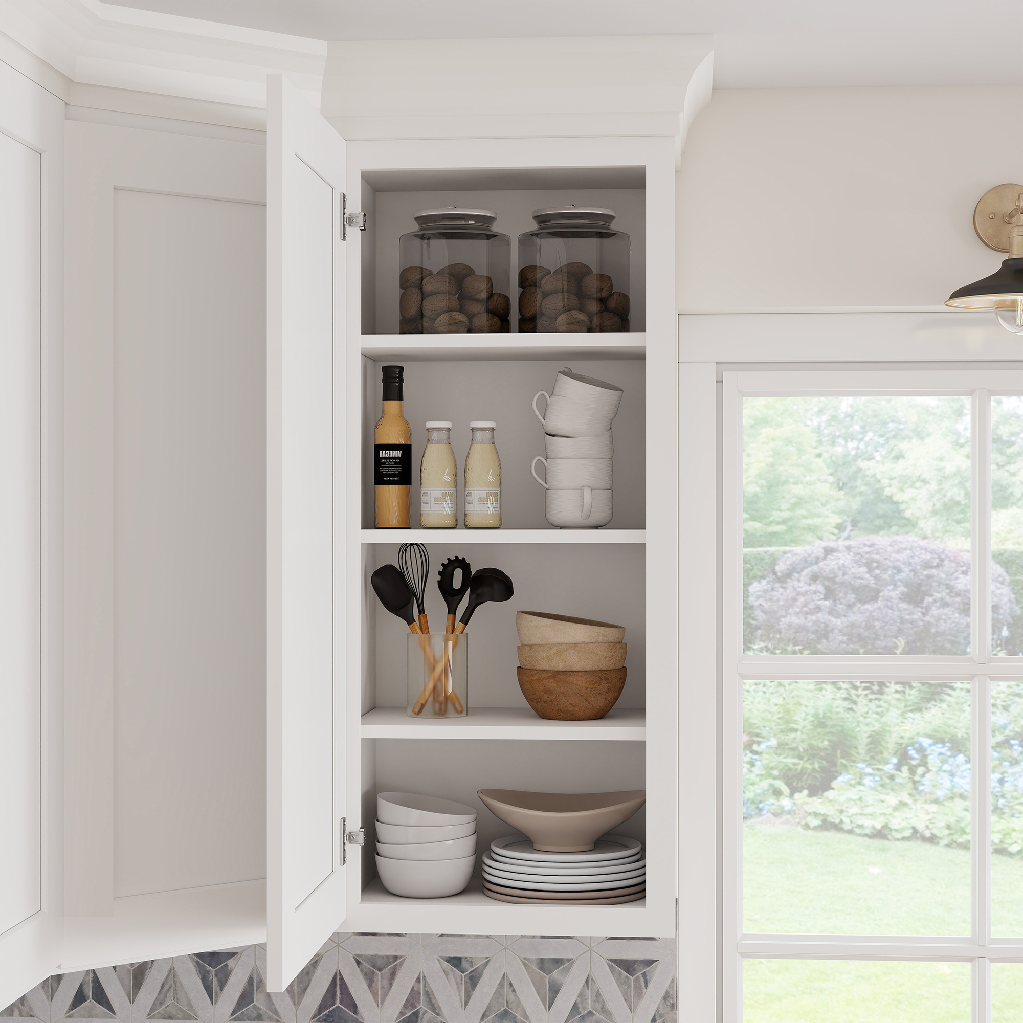 RTA Kitchen Cabinets White Shaker Style Complete DIY Set