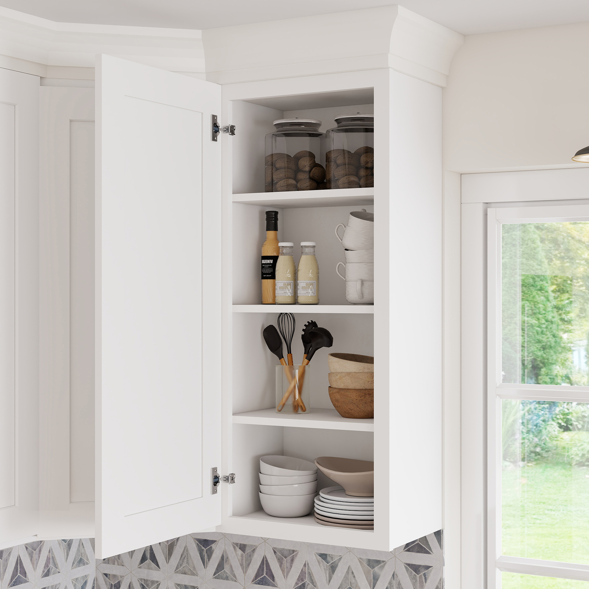 RTA Kitchen Cabinets White Shaker Style Complete DIY Set