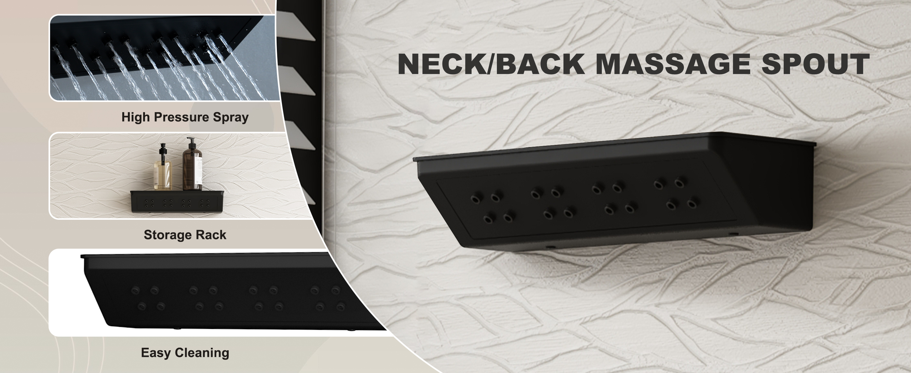 Neck/Back Massage Spout