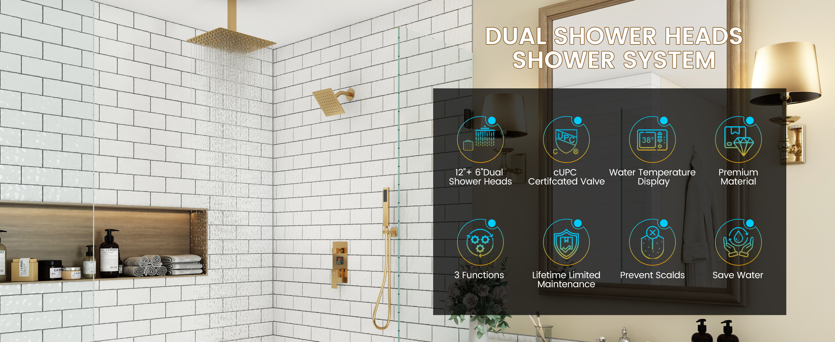 Dual Shower Head System