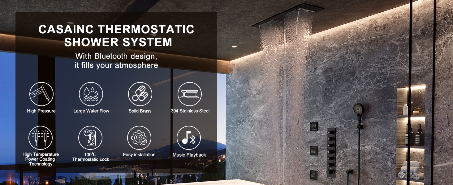 6-Function Luxury Shower System