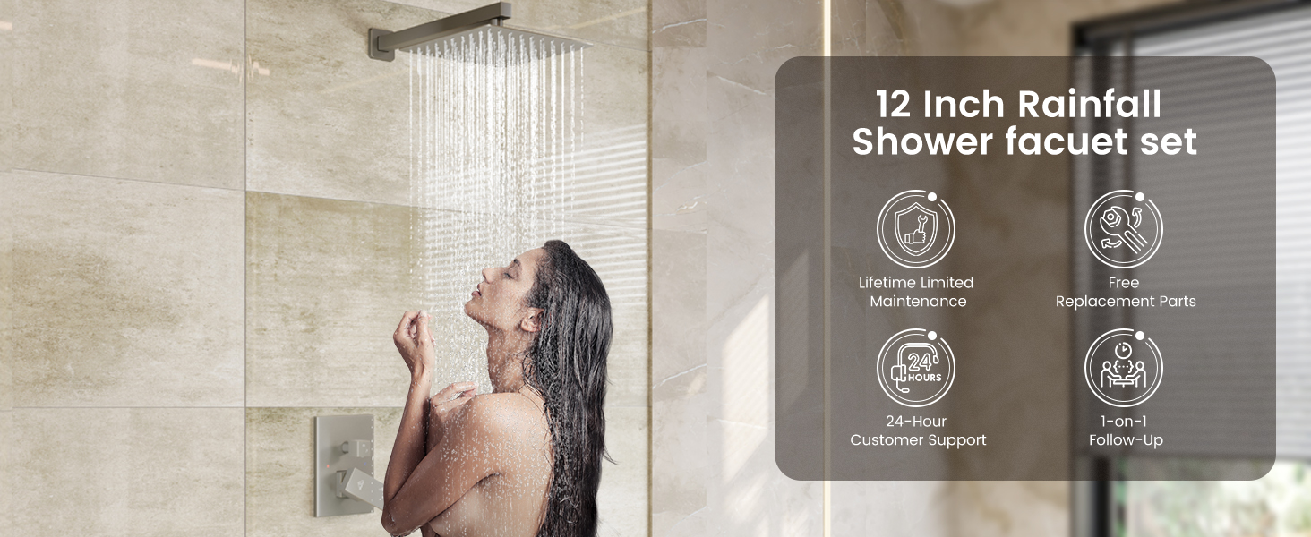 Rain Shower System with Handheld