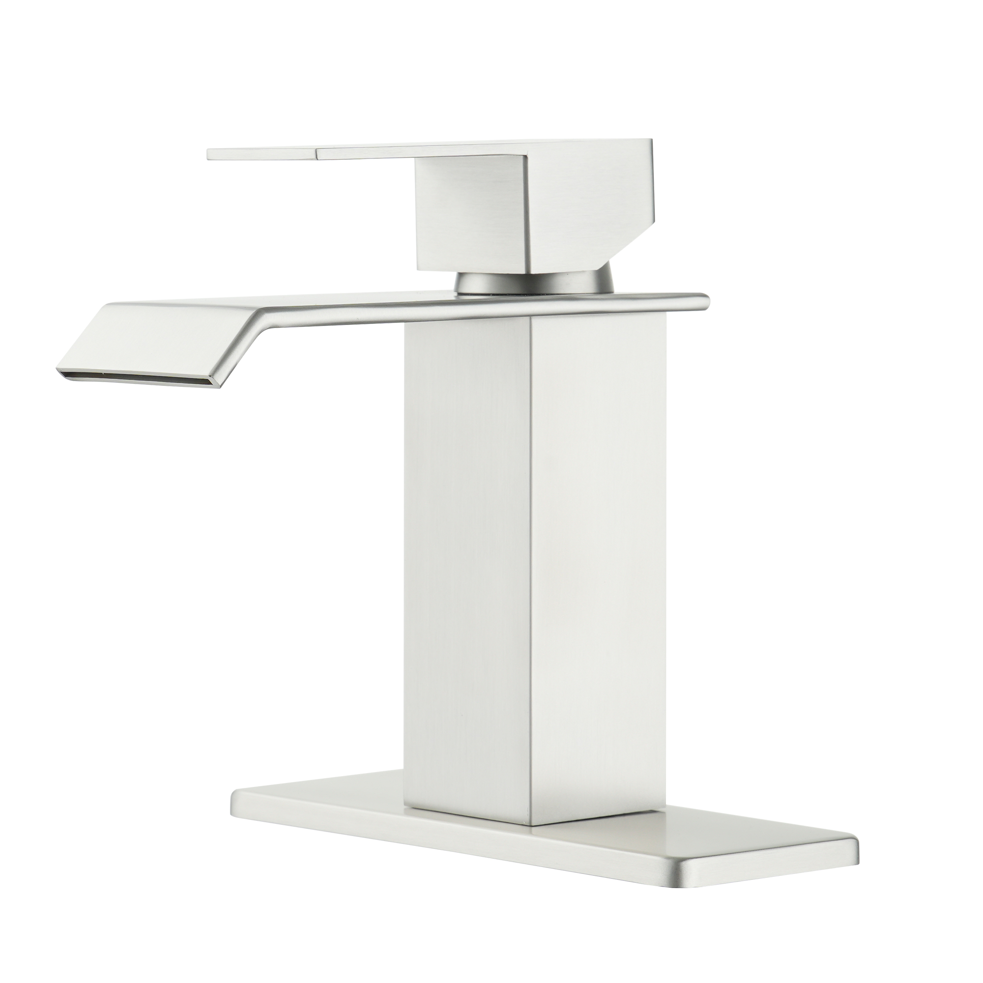 Waterfall Spout Bathroom Faucet,Single Handle Bathroom Vanity Sink Faucet