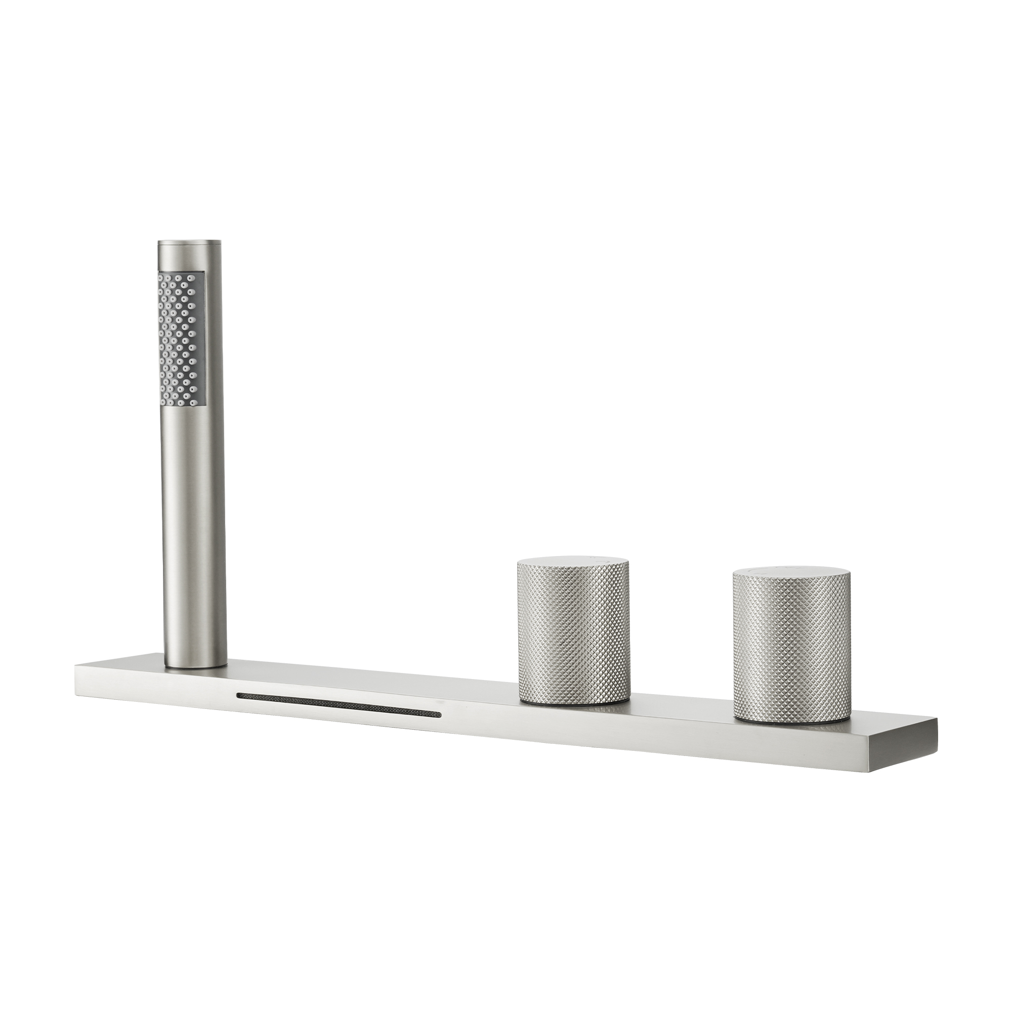 2-Handle Waterfall Roman Tub Faucet with Handheld Shower