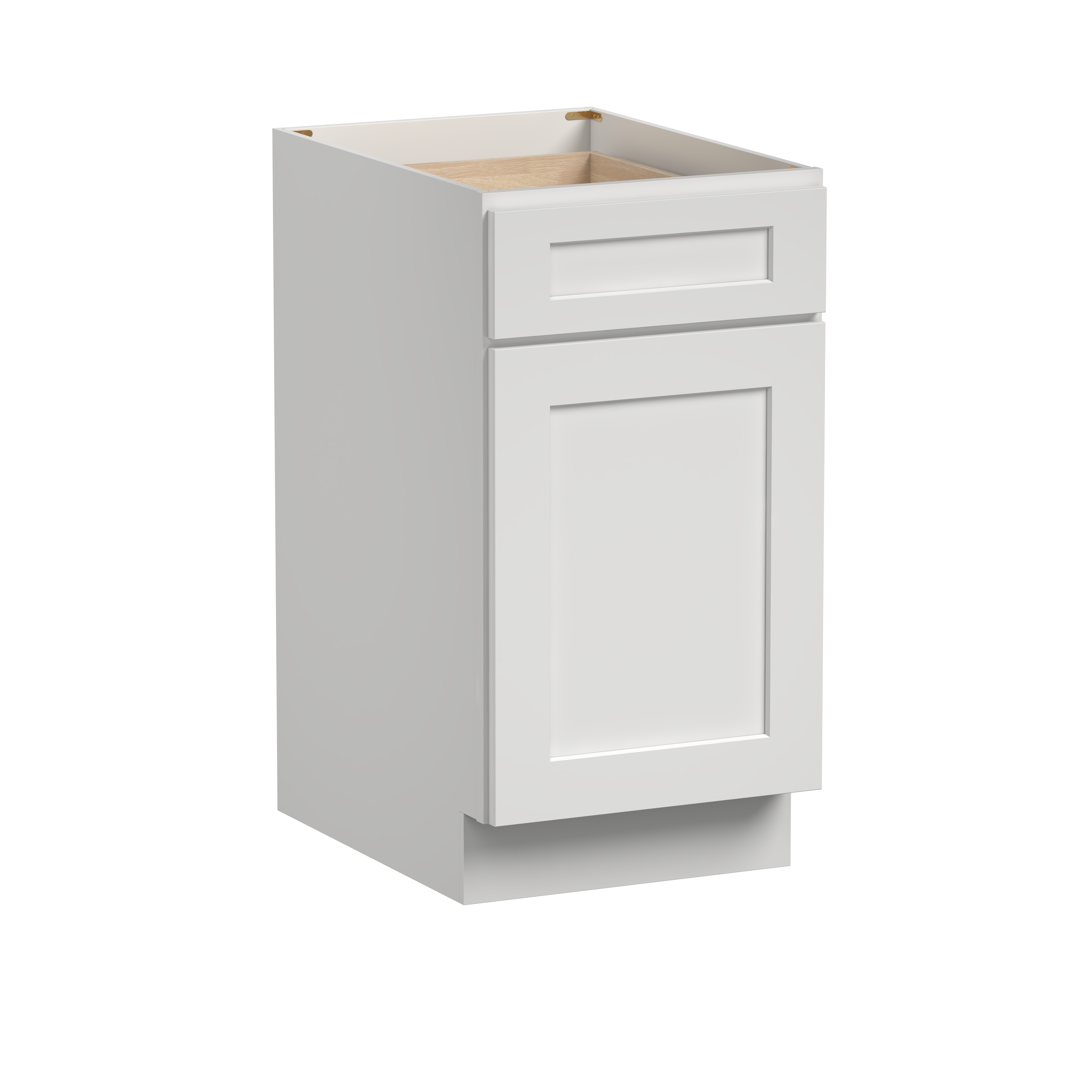 18"W x 24"D x 34.5"H Plywood Waste Basket Kitchen Base with 2 Drawers Ready to Assemble