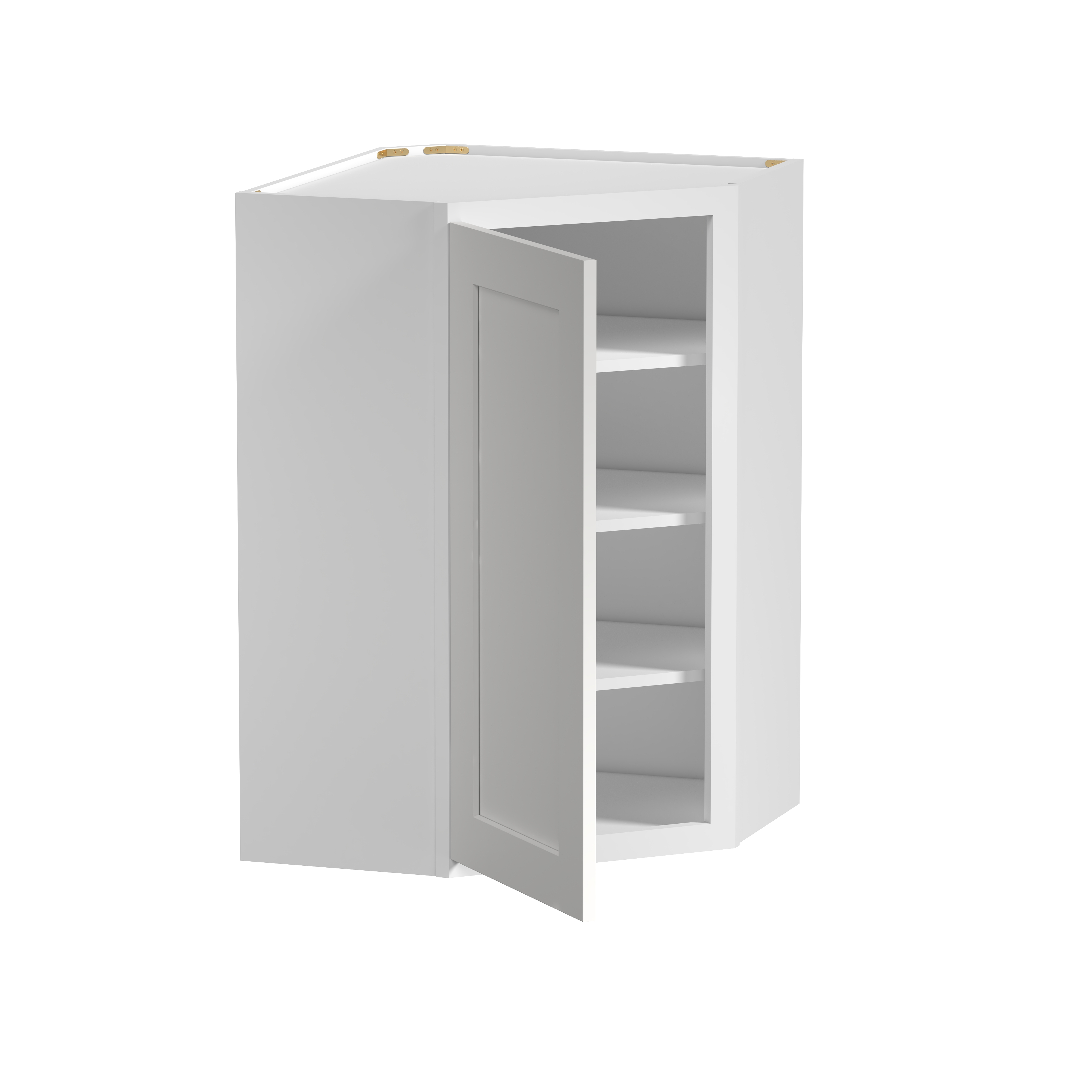 24"W x 12"D x 42"H Plywood Wall Diagonal Corner Kitchen Cabinet with Door Ready to Assemble