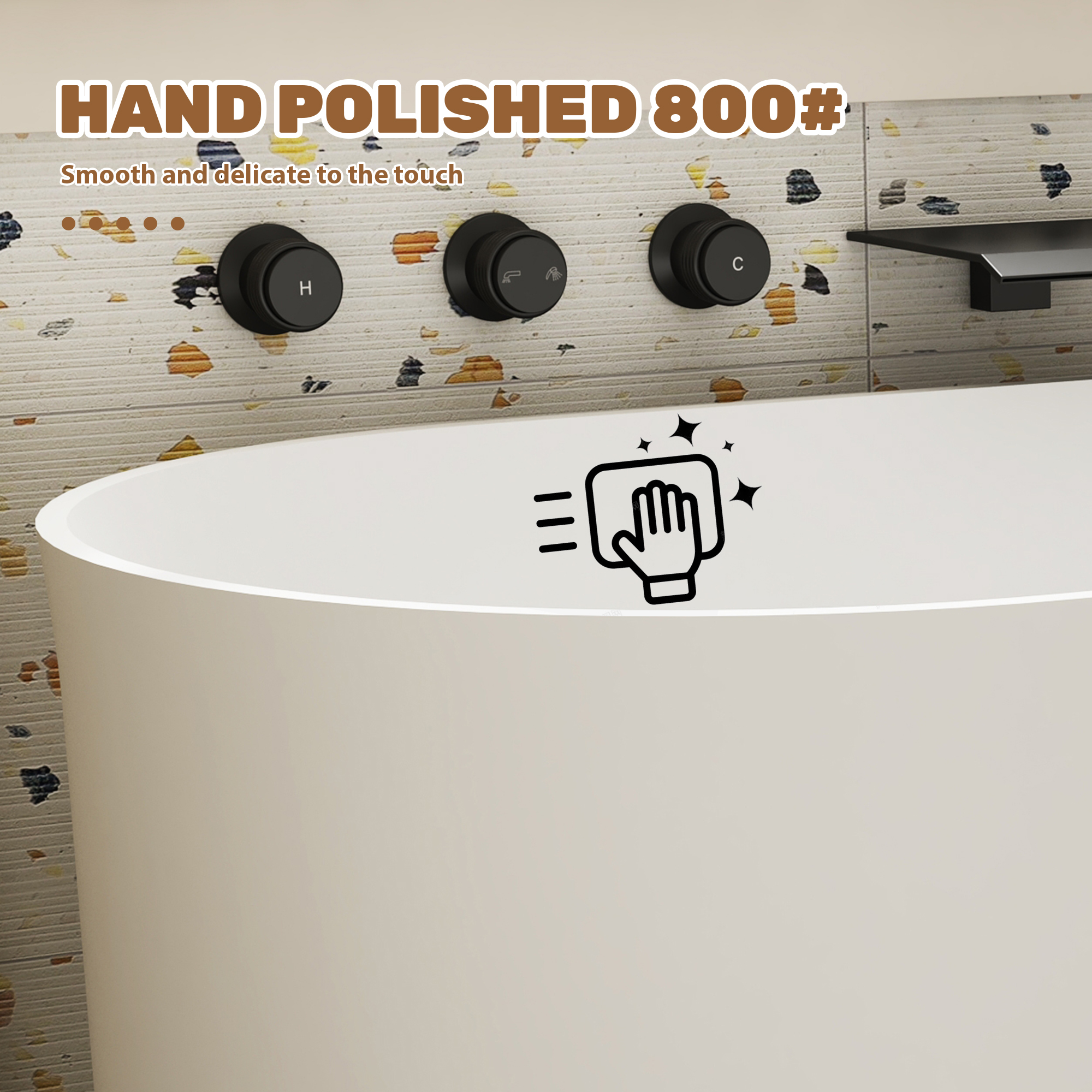 39" Small Freestanding Oval Solid Surface Soaking Bathtub with Built-In Seat - Tangent