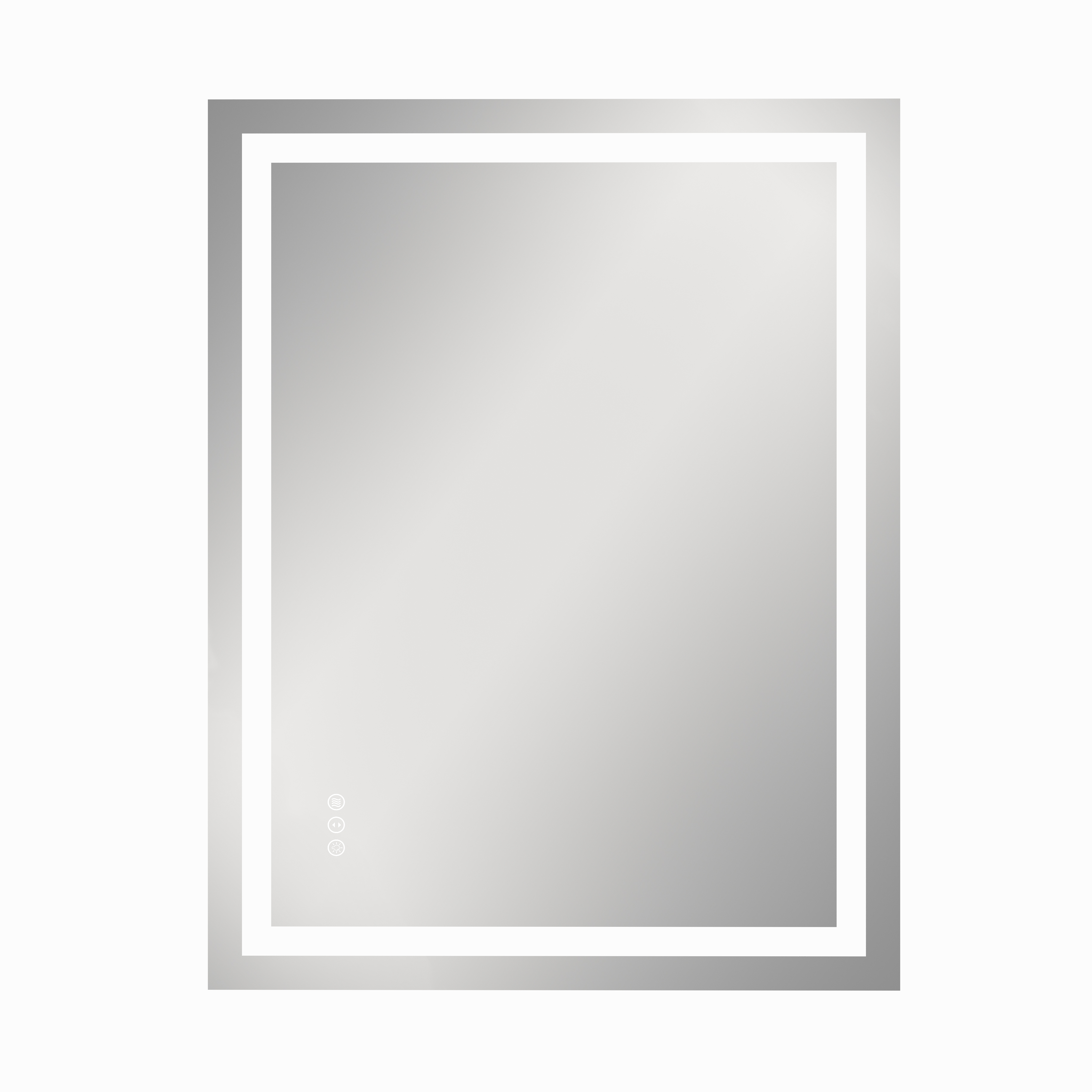 Frameless LED Bathroom Mirror with Memory Function