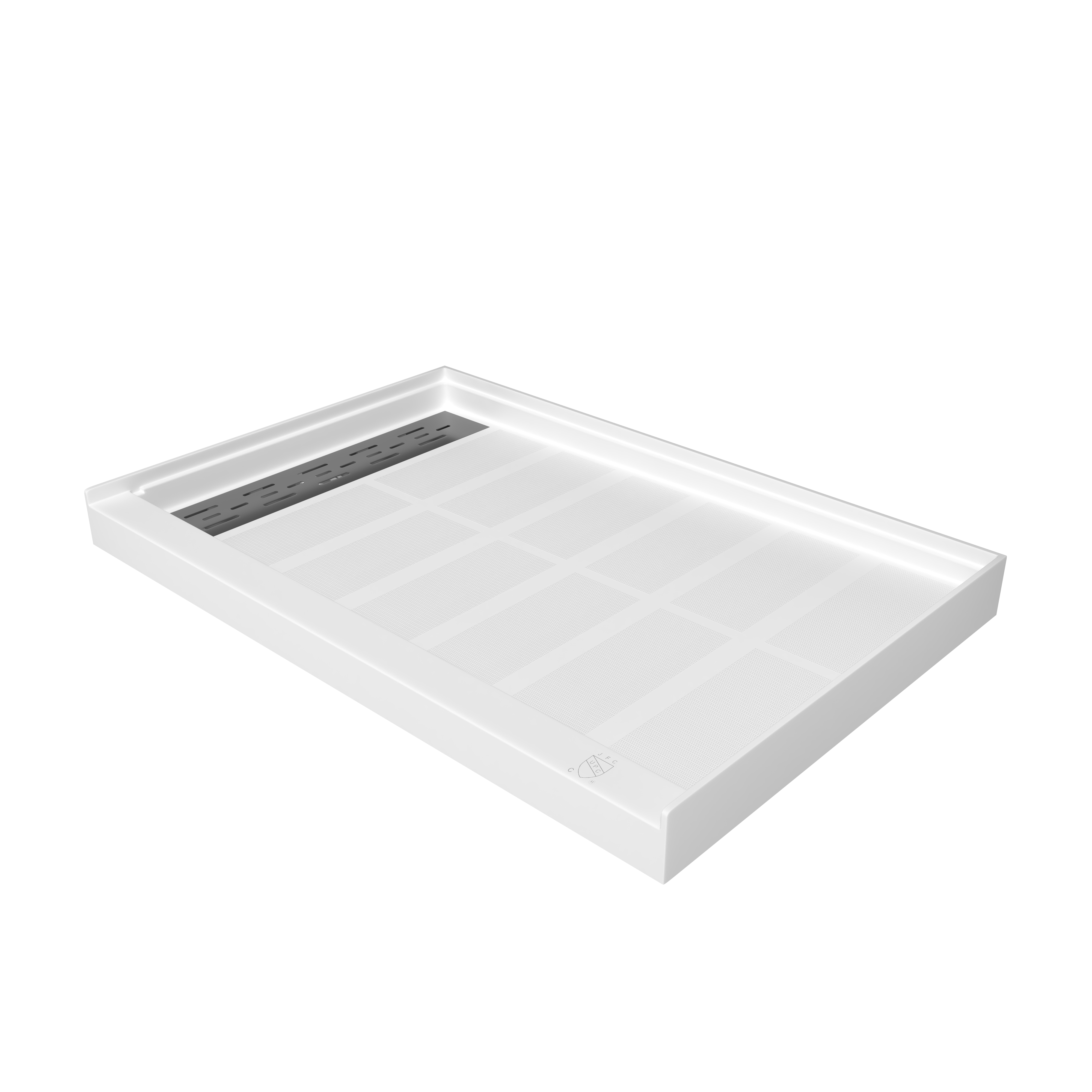 48" x 32" SMC Shower Base with Anti-Slip Textured Floor & Easy Install