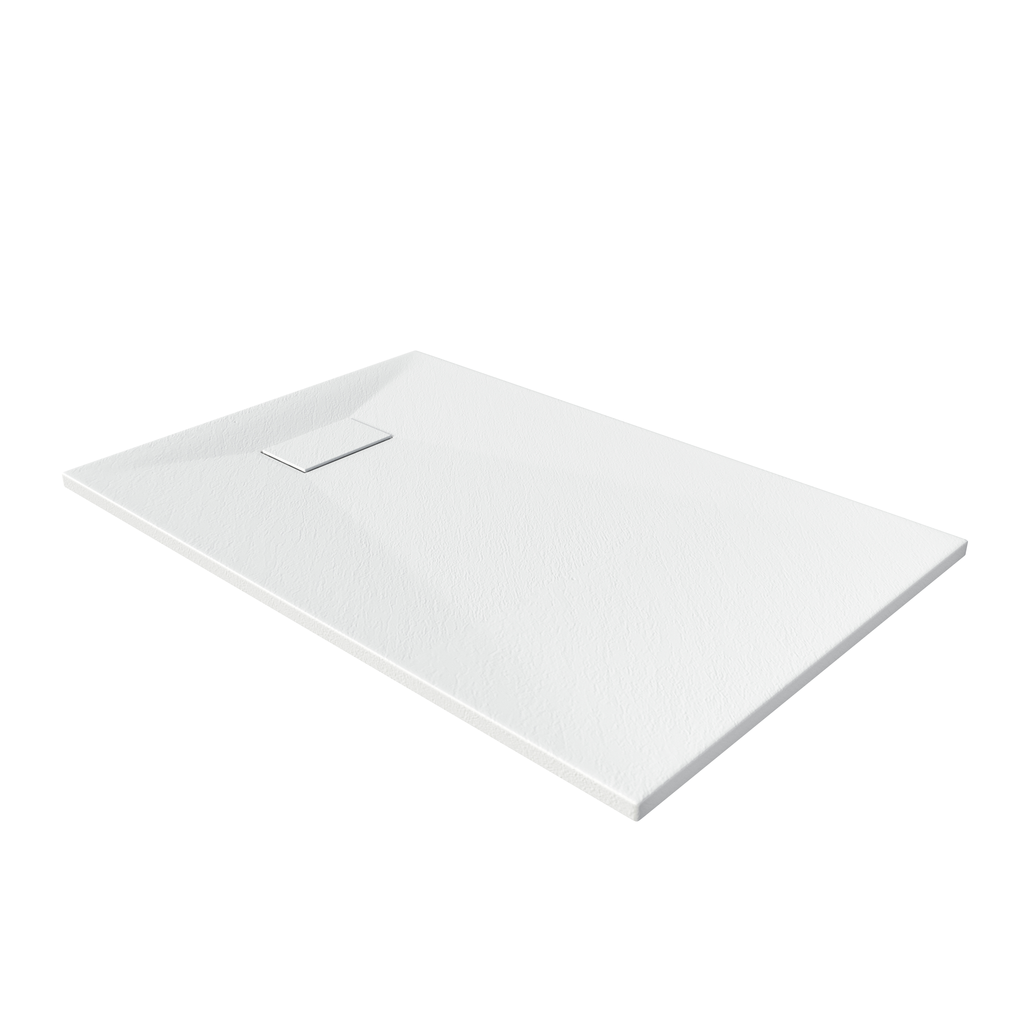 European-Style SMC Shower Base with Sleek Marble Texture in Black & White