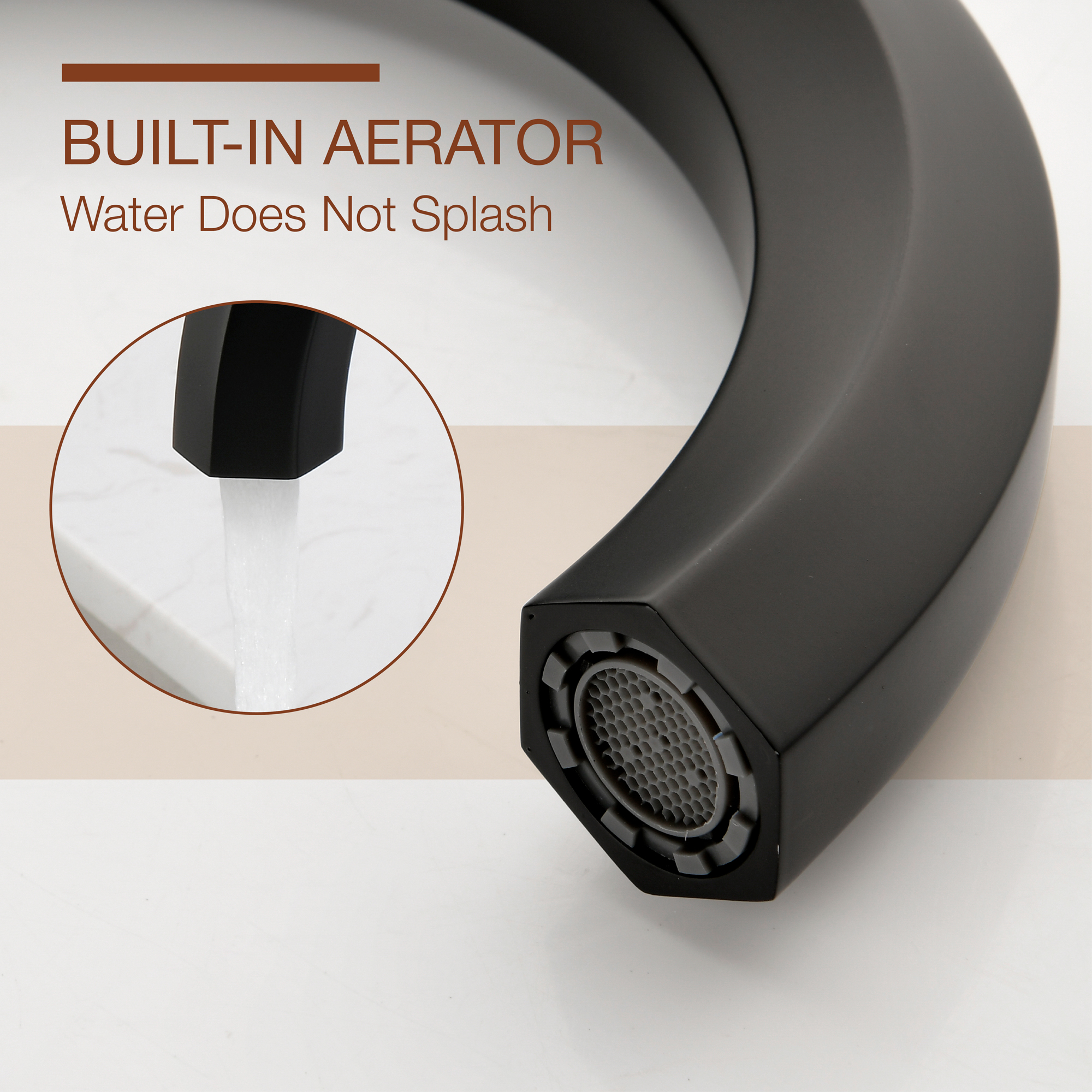 Matte Black 3-Hole Widespread Bathroom Sink Faucet with Dual Handles