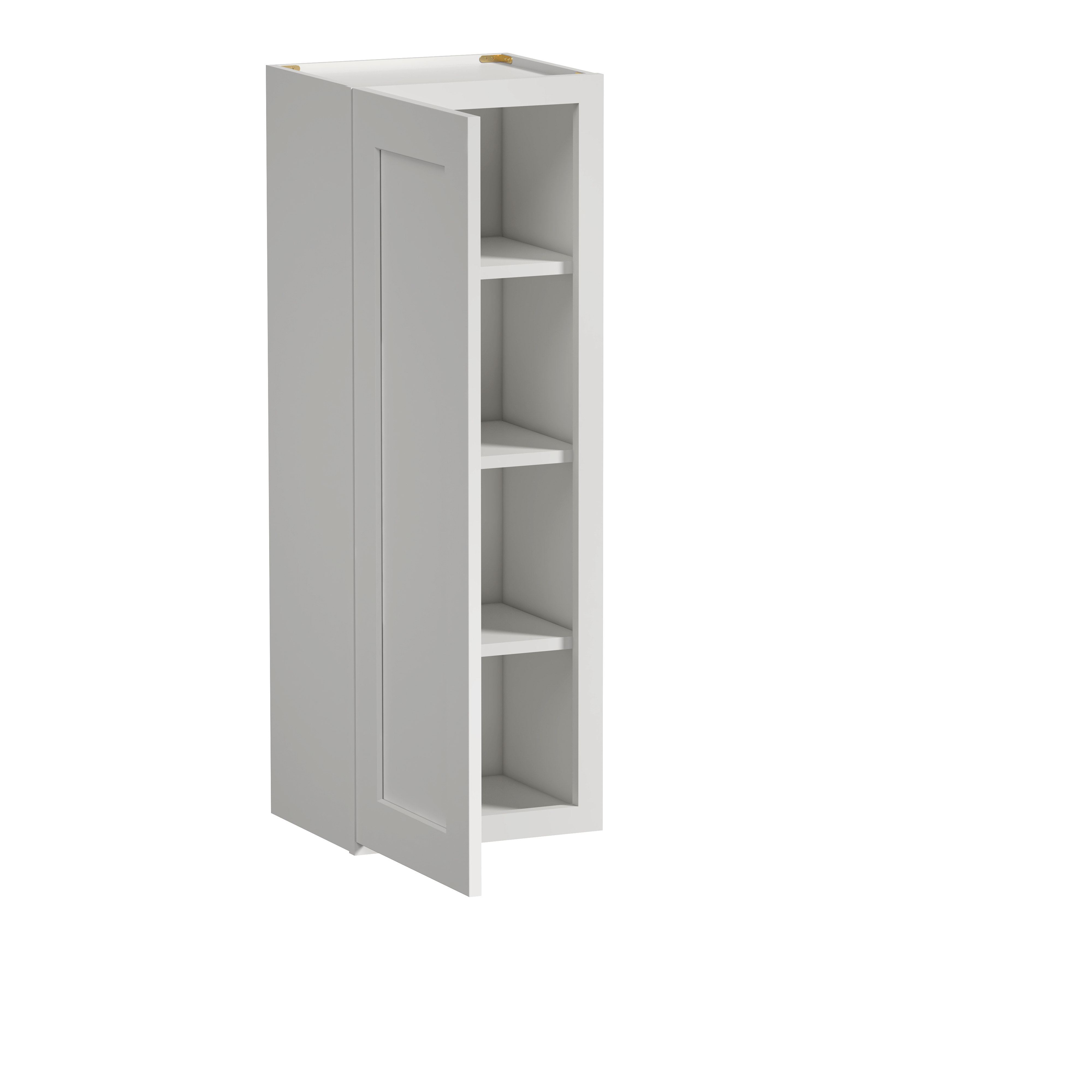 15"W x 12"D x 42"H Plywood Wall Kitchen Cabinet with 1 Door Ready to Assemble