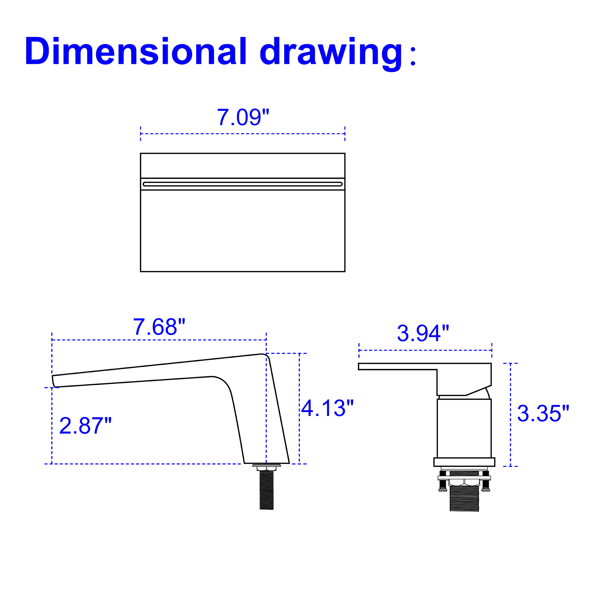 8 in. Widespread Single Handle Bathroom Faucet with cUPC Hose in Matte Black