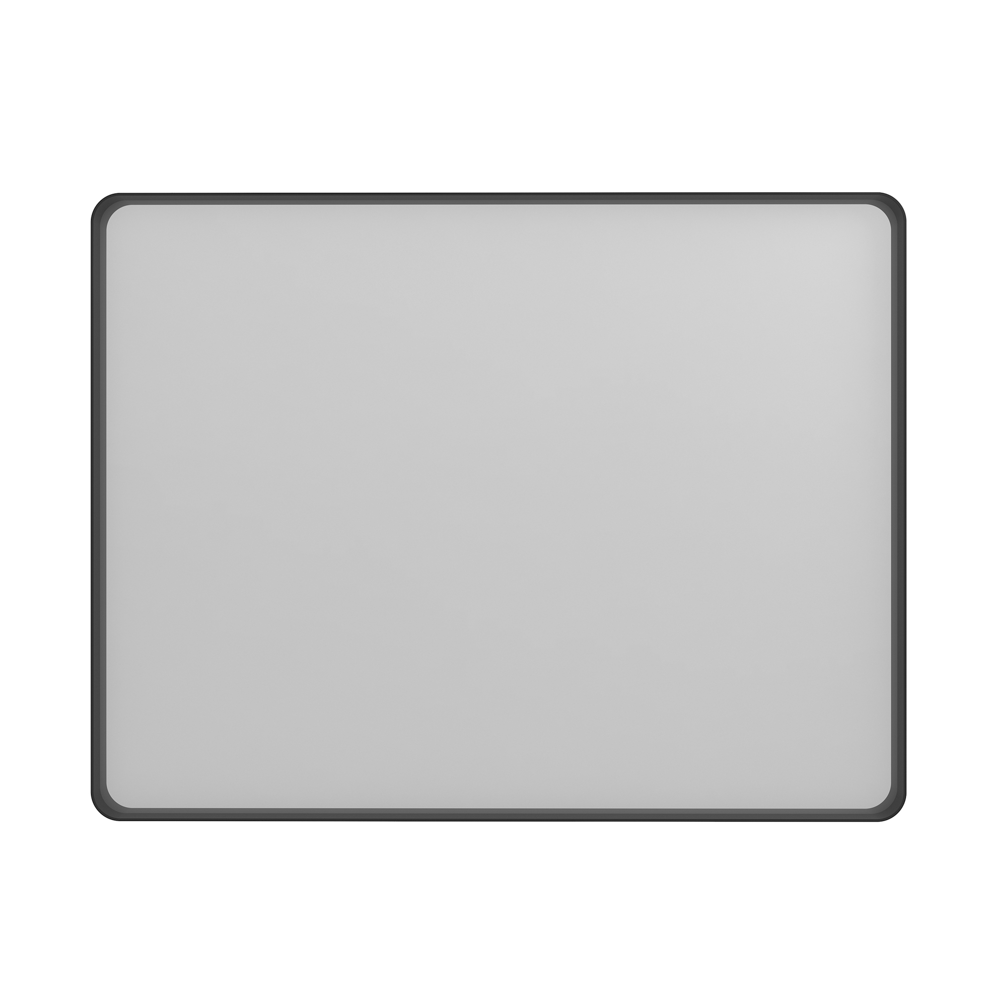 Wall-Mounted Vanity Mirror with Matte Black Metal Frame