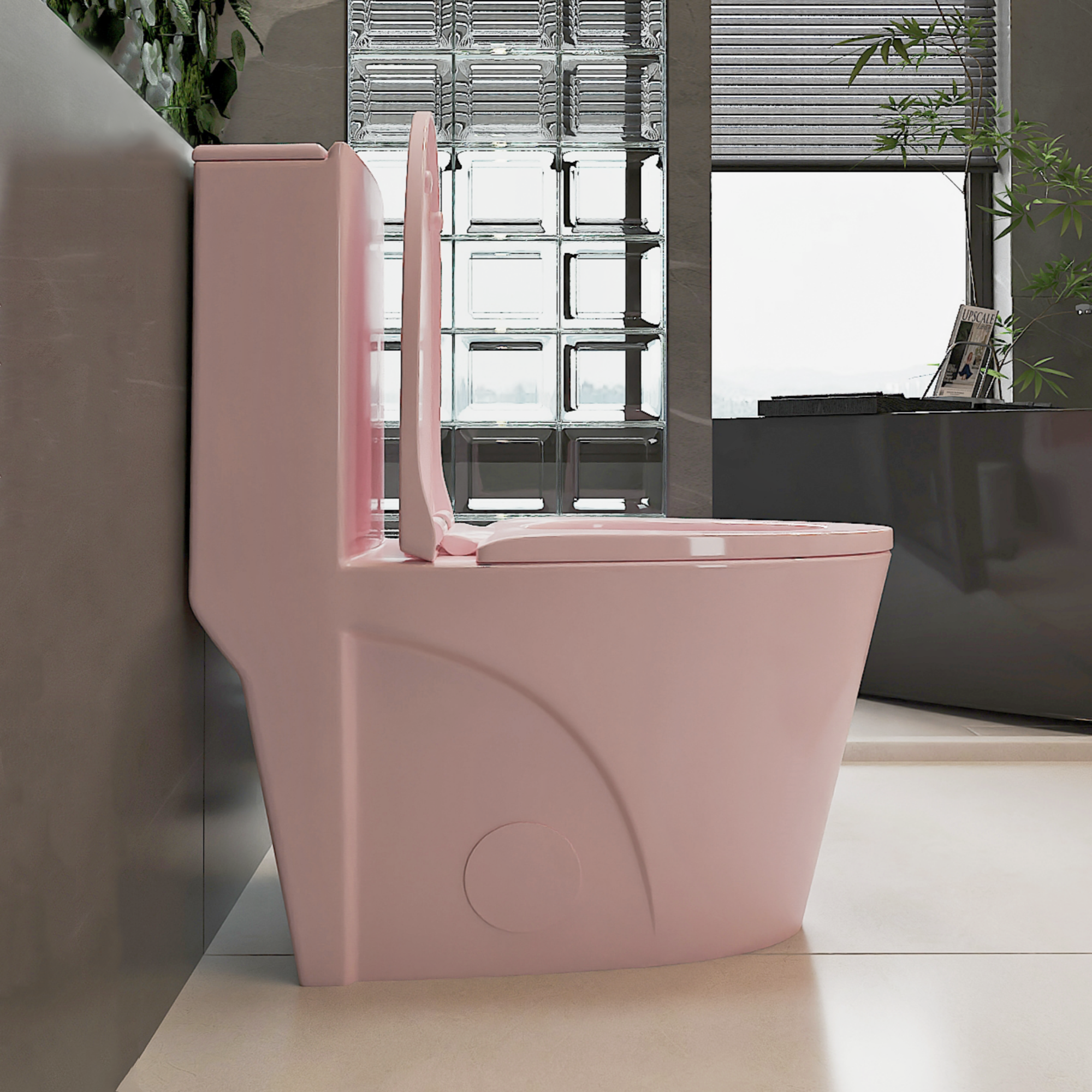 Dual-Flush 1.1/1.6 GPF Elongated One-Piece Toilet with Soft-Close Seat