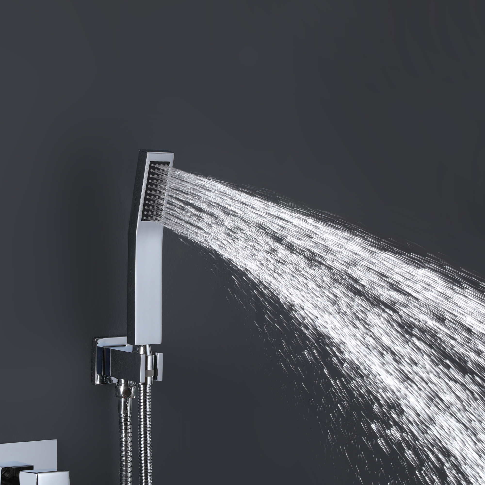 10-inch 3 Way Shower System with Hand Shower and Tub Filler