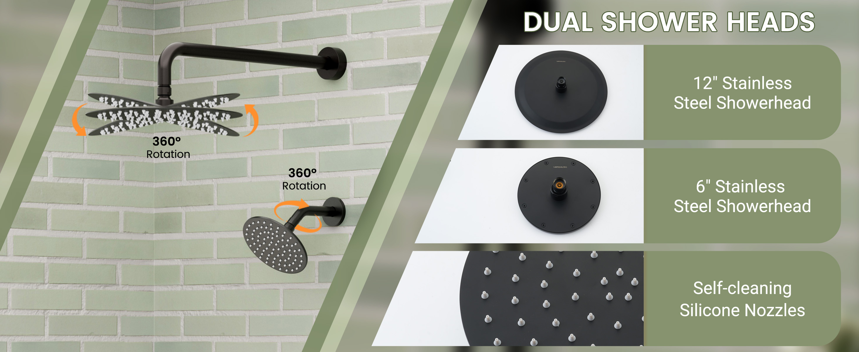Dual Shower Heads System