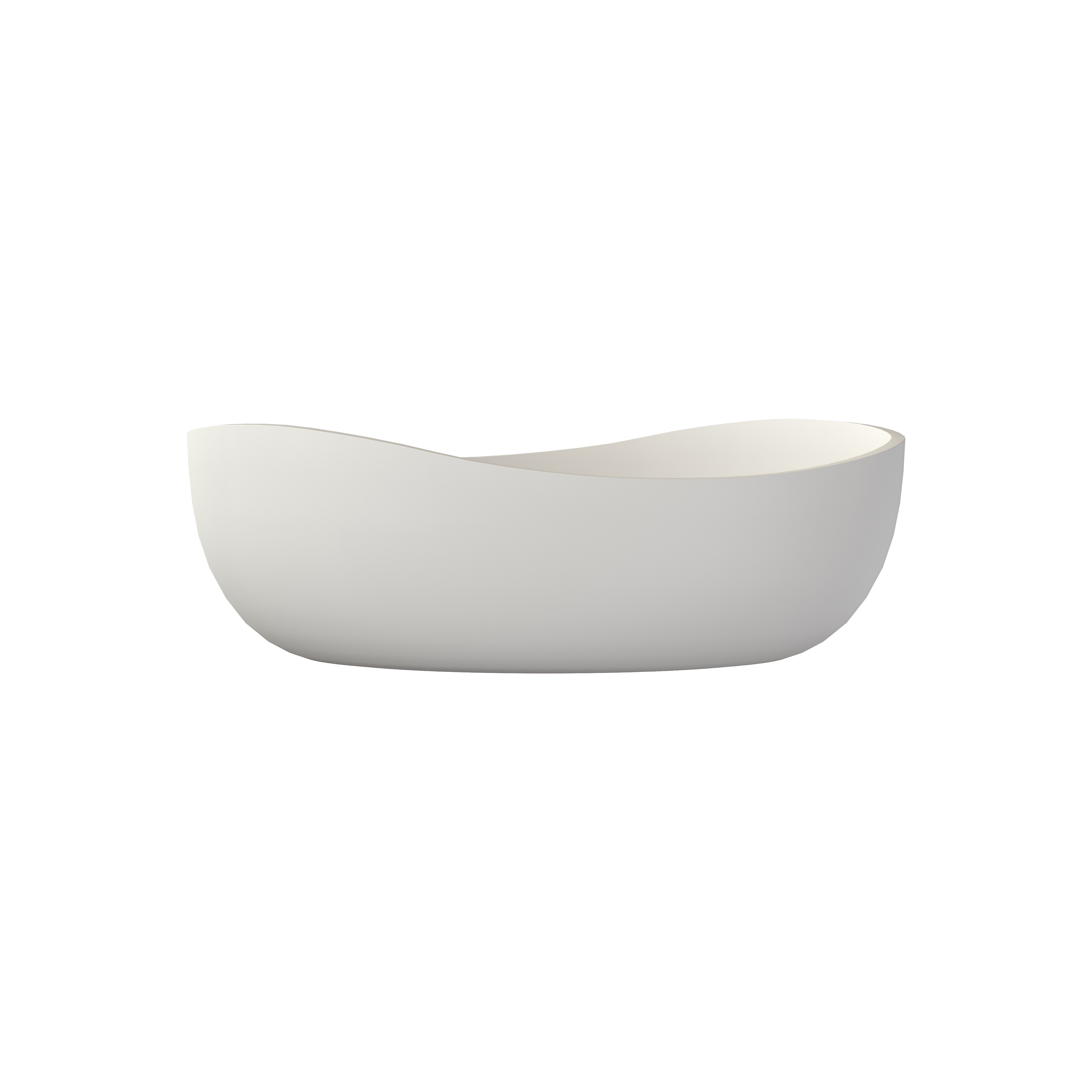 24-Inch Solid Surface Vessel Sink Oval Shape Bathroom Sink