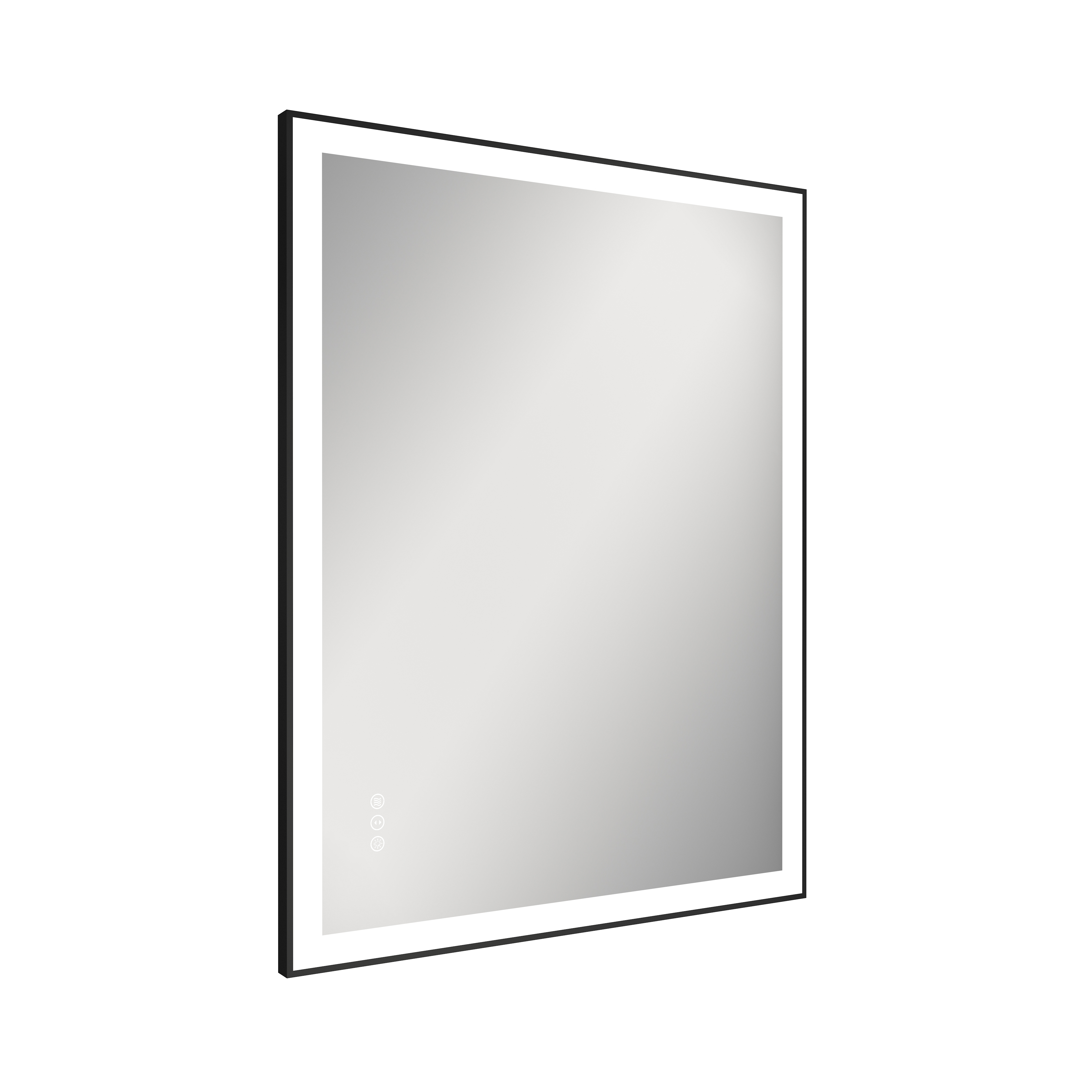 Framed LED Bathroom Mirror with Front and Backlit, Anti-Fog