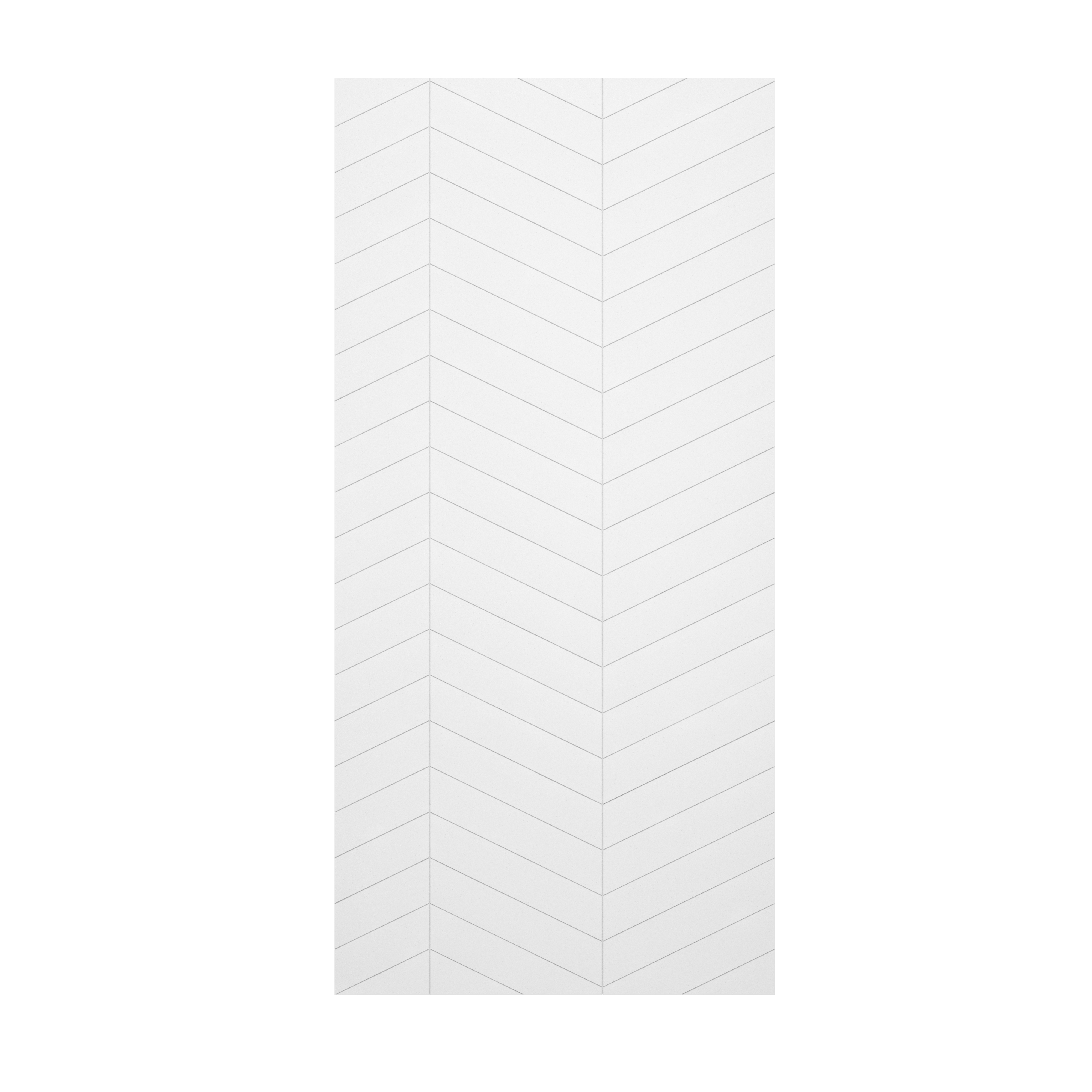 V-Shaped Herringbone SMC Shower Wall Panels with Waterproof & Easy Install