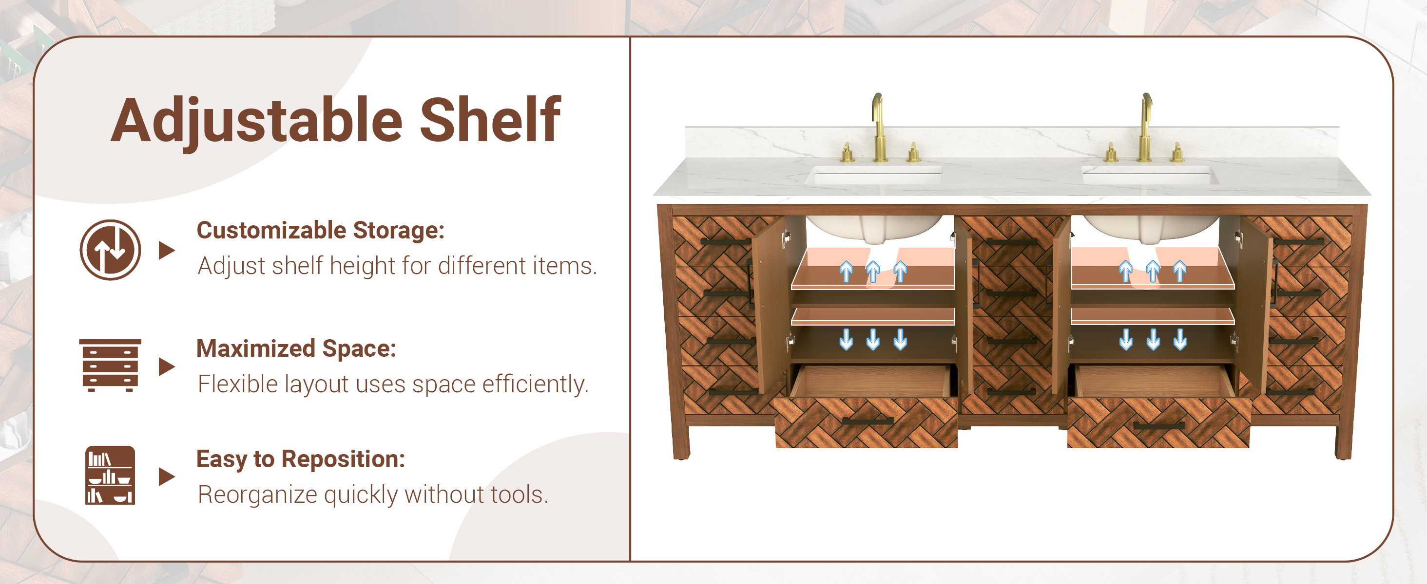 Large Storage Bathroom Vanity