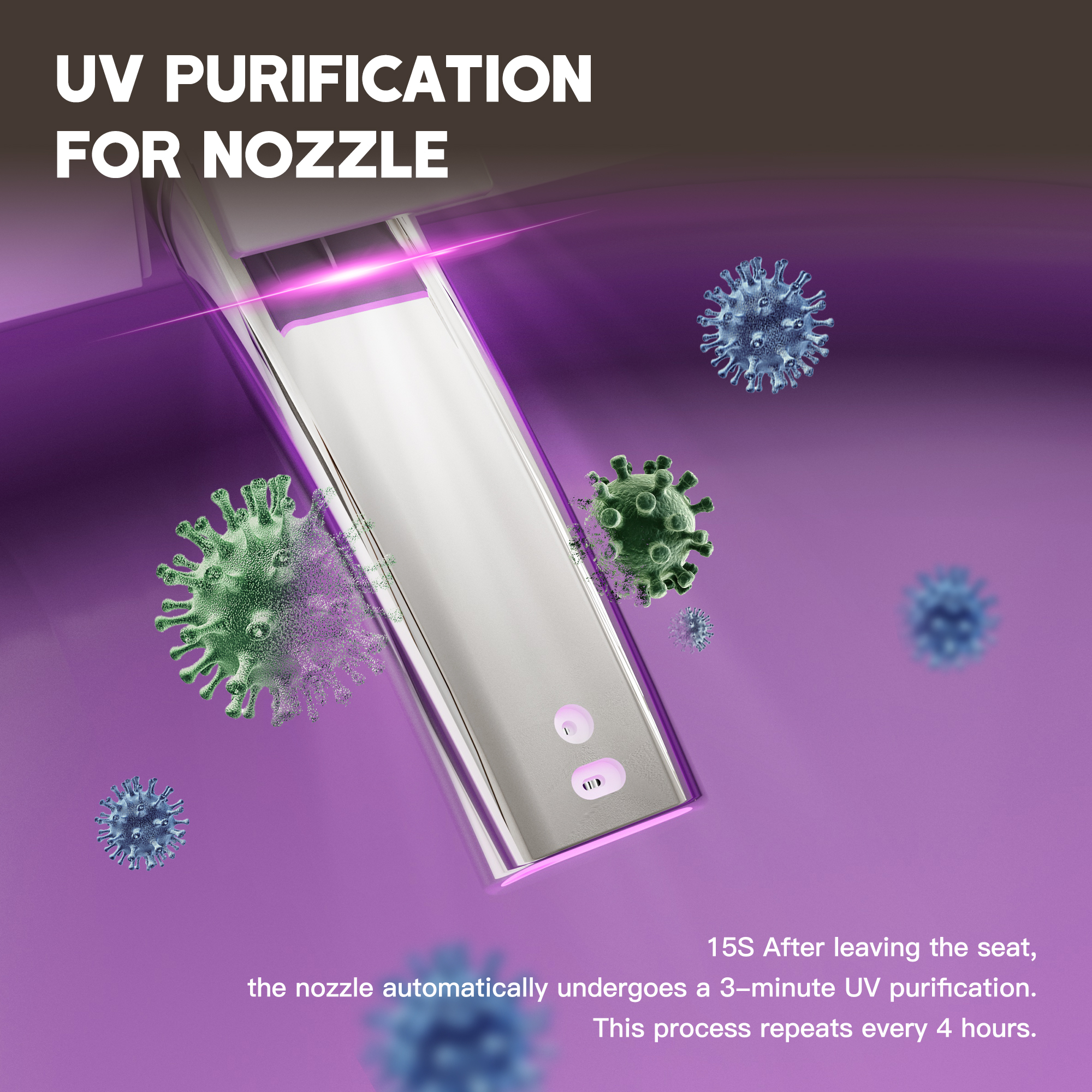 Tankless Floor Mounted Elongated White Ceramic Smart Bidet Toilet