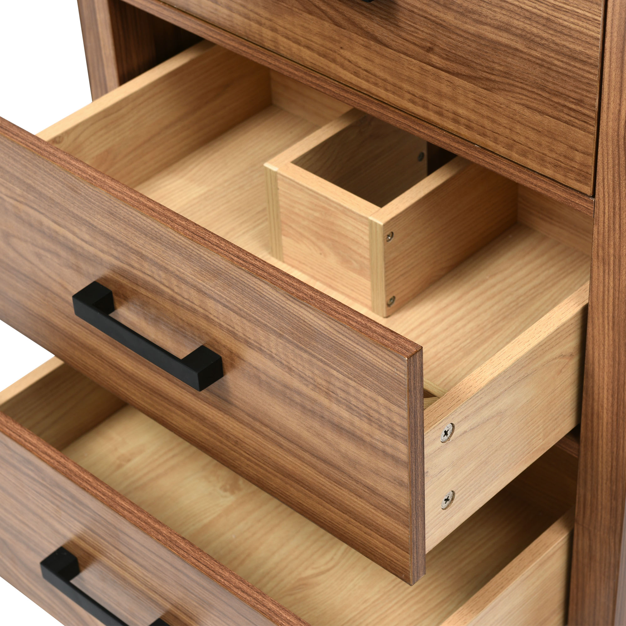 24'' Freestanding Bathroom Vanity with Ceramic Basin Sink and 3 Drawers