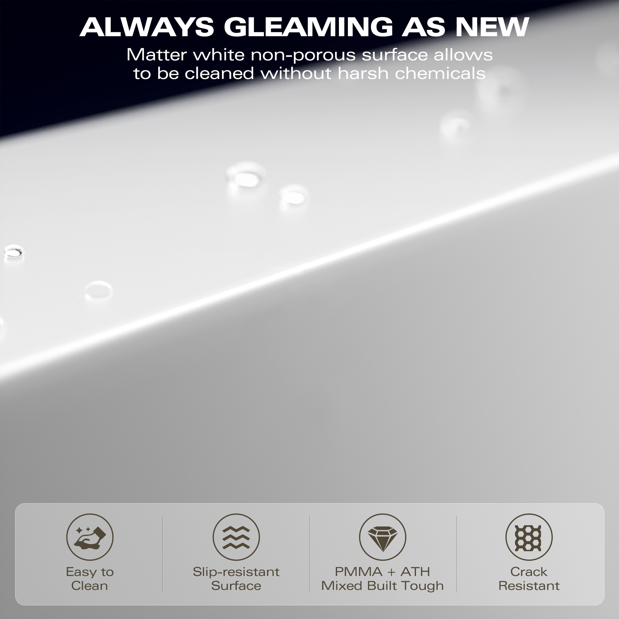 63" Engineered Stone Resin Freestanding Soaking Bathtub with Overflow and Pop-up Drain