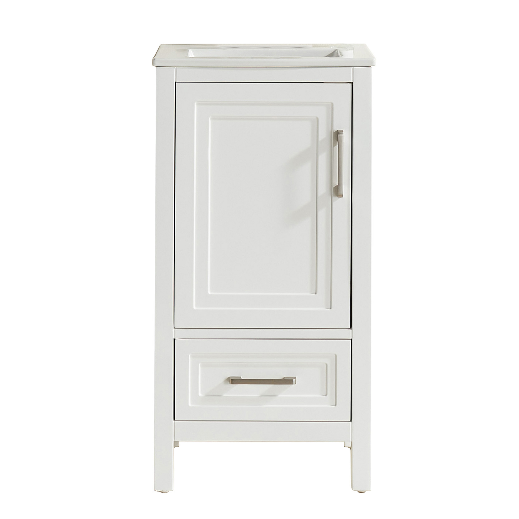 Fully Assembled 18"-60" Freestanding Bathroom Vanity with Integrated Top