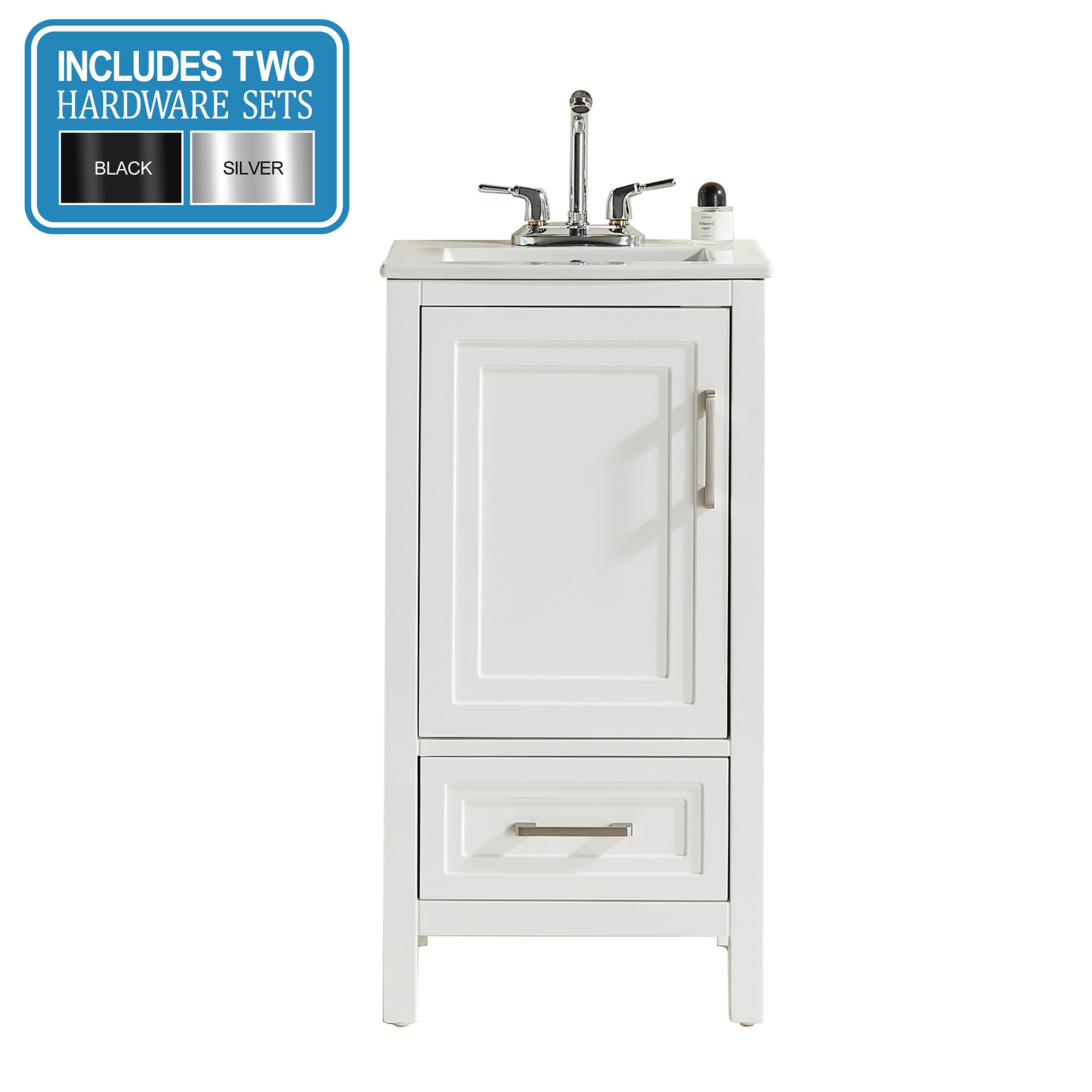 Fully Assembled 18"-60" Freestanding Bathroom Vanity with Integrated Top