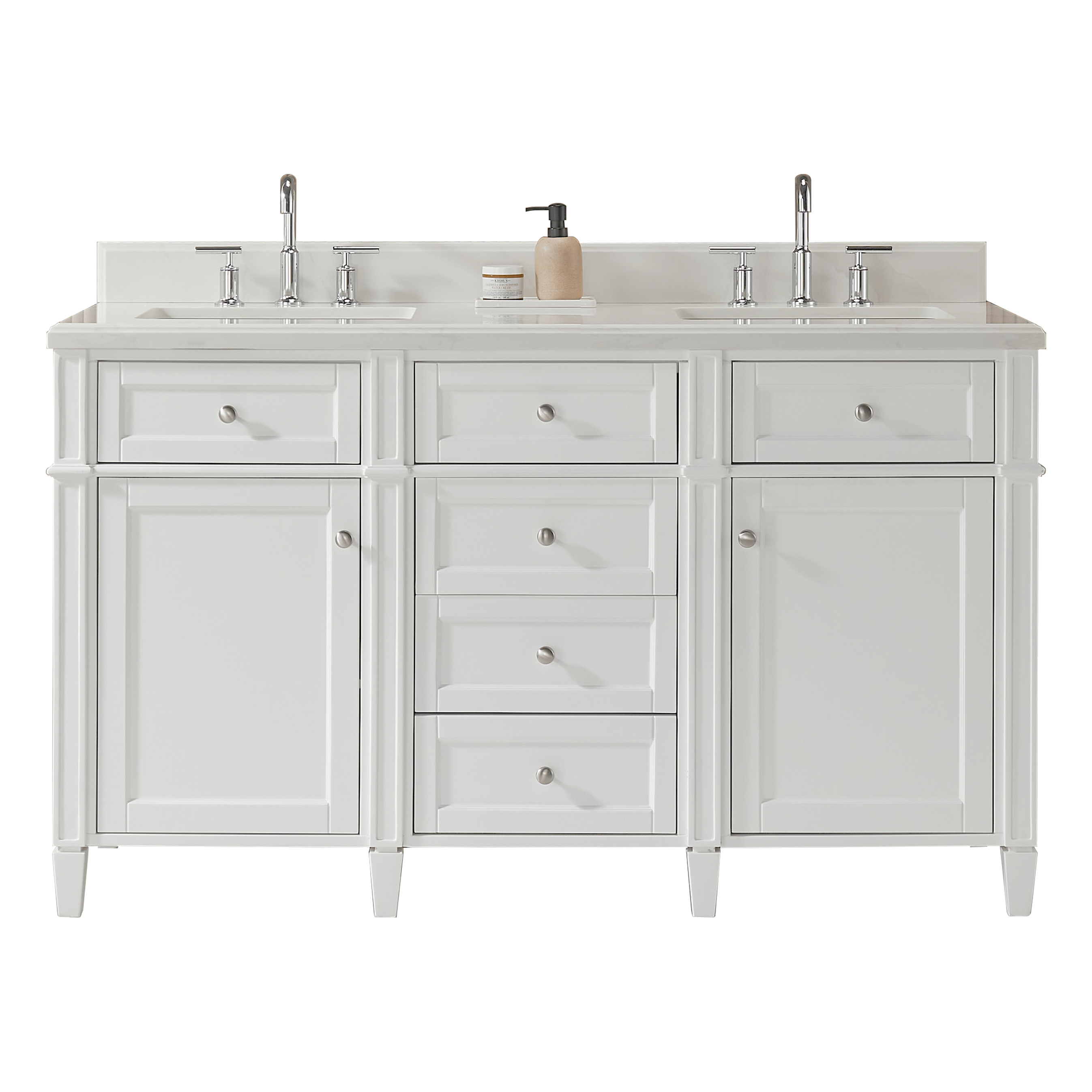 Fully Assembled 18"-60" Freestanding Bathroom Vanity with Integrated Top