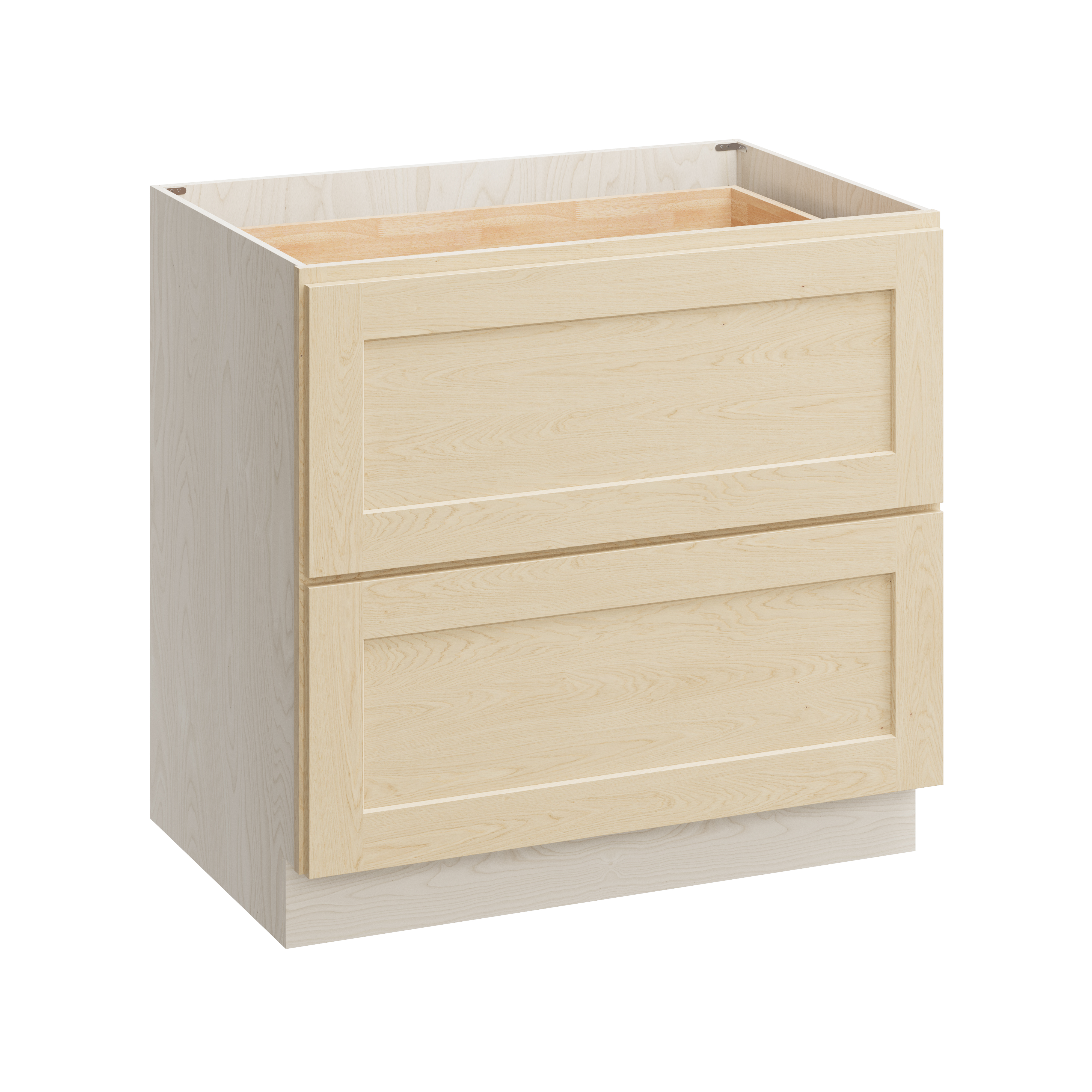 Versa Shaker RTA 36"W x 24"D x 34.5"H Base Cabinet with 2 Drawers