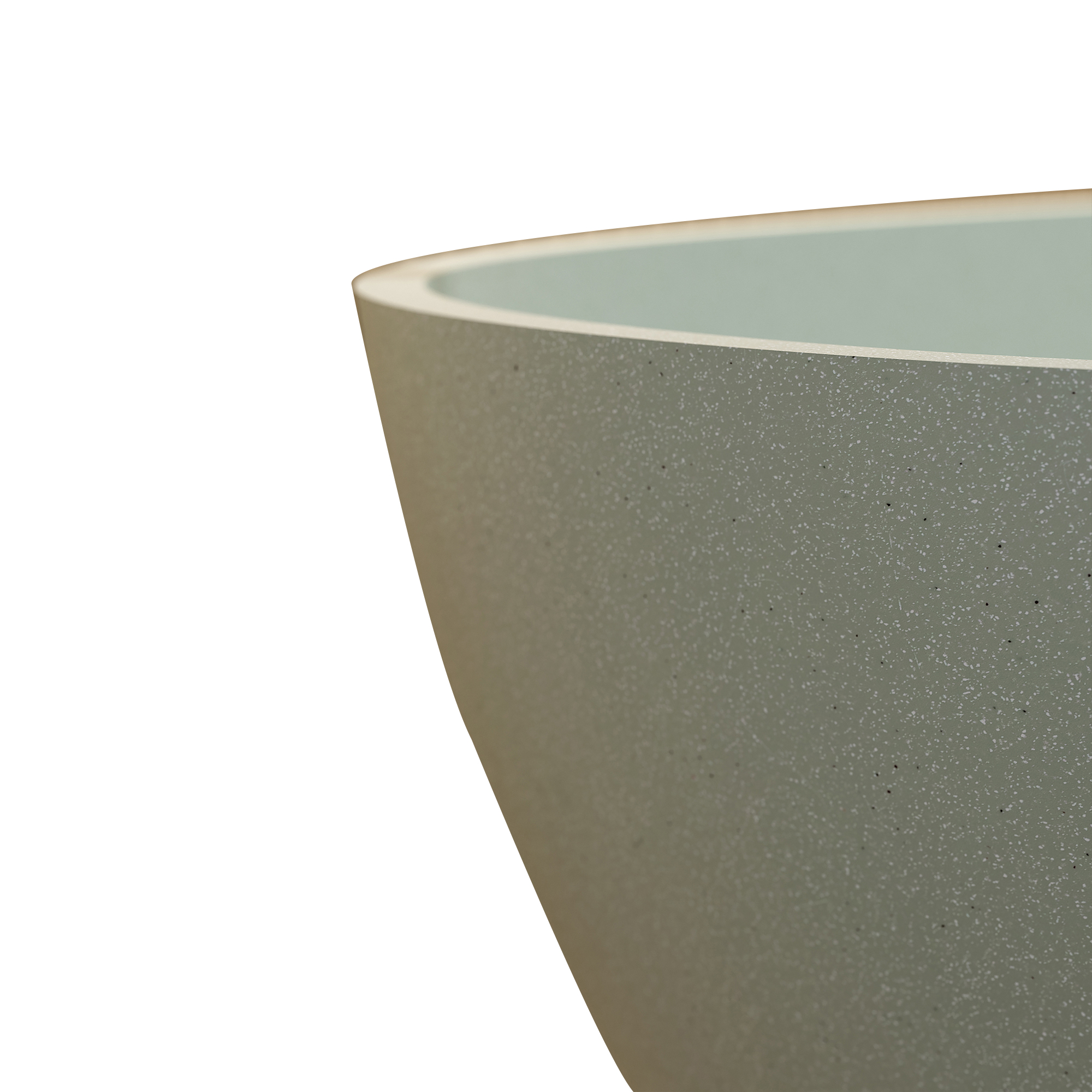 55" Freestanding Bathtub Resin Stone Soaking Bathtub Solid Surface Modern Tubs with Overflow and Pop-up Drain 