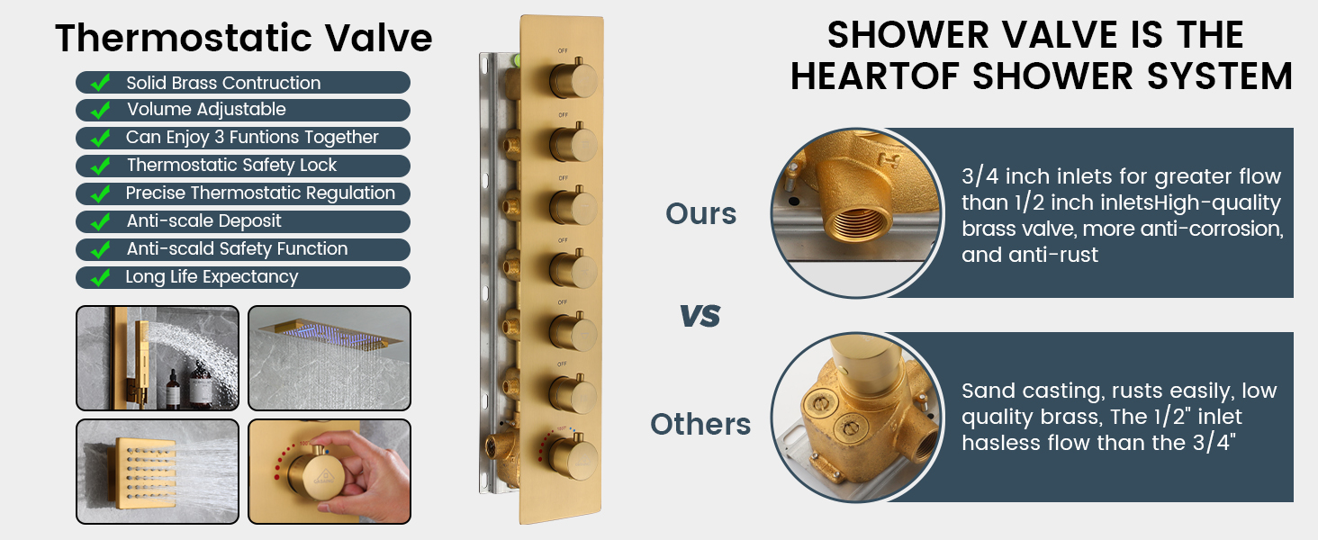 Thermostatic Shower System