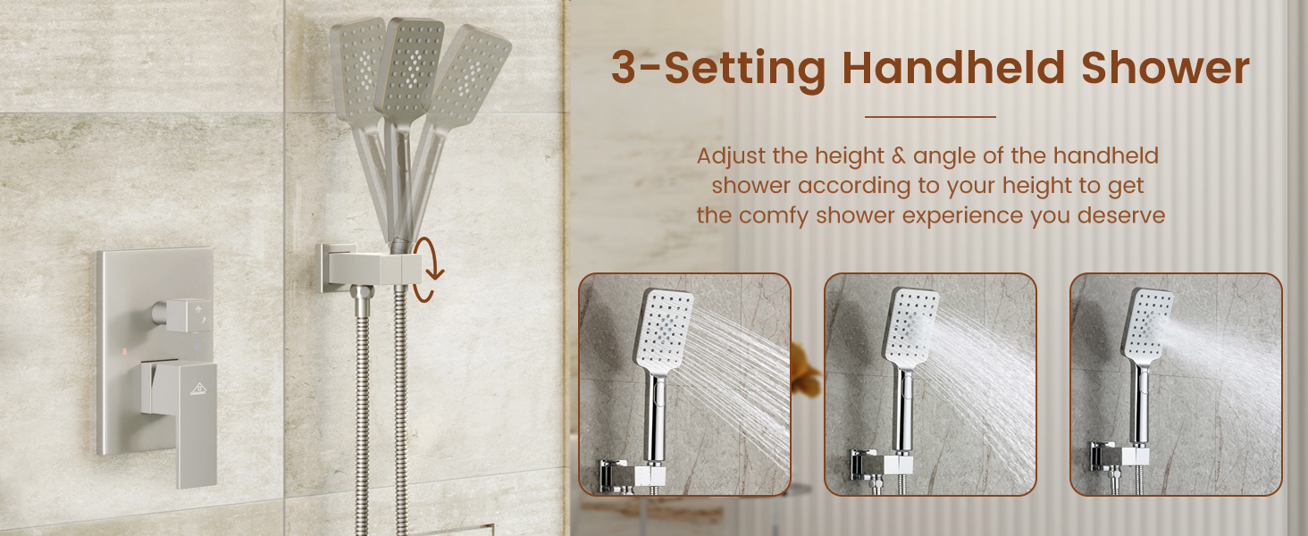 3-Way Handheld Shower