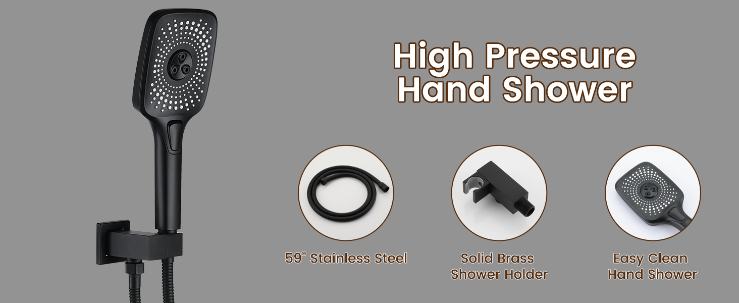 3-Function Handheld Shower