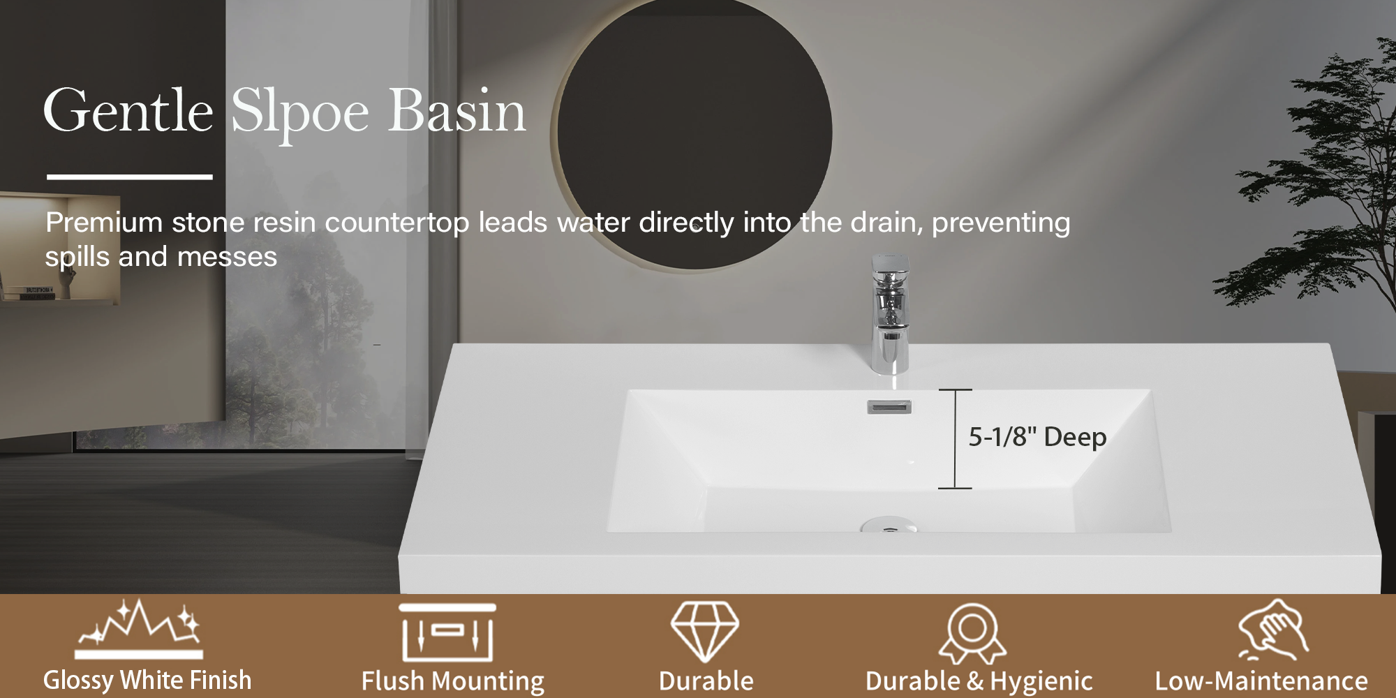 Bathroom Vanity with Single Sink