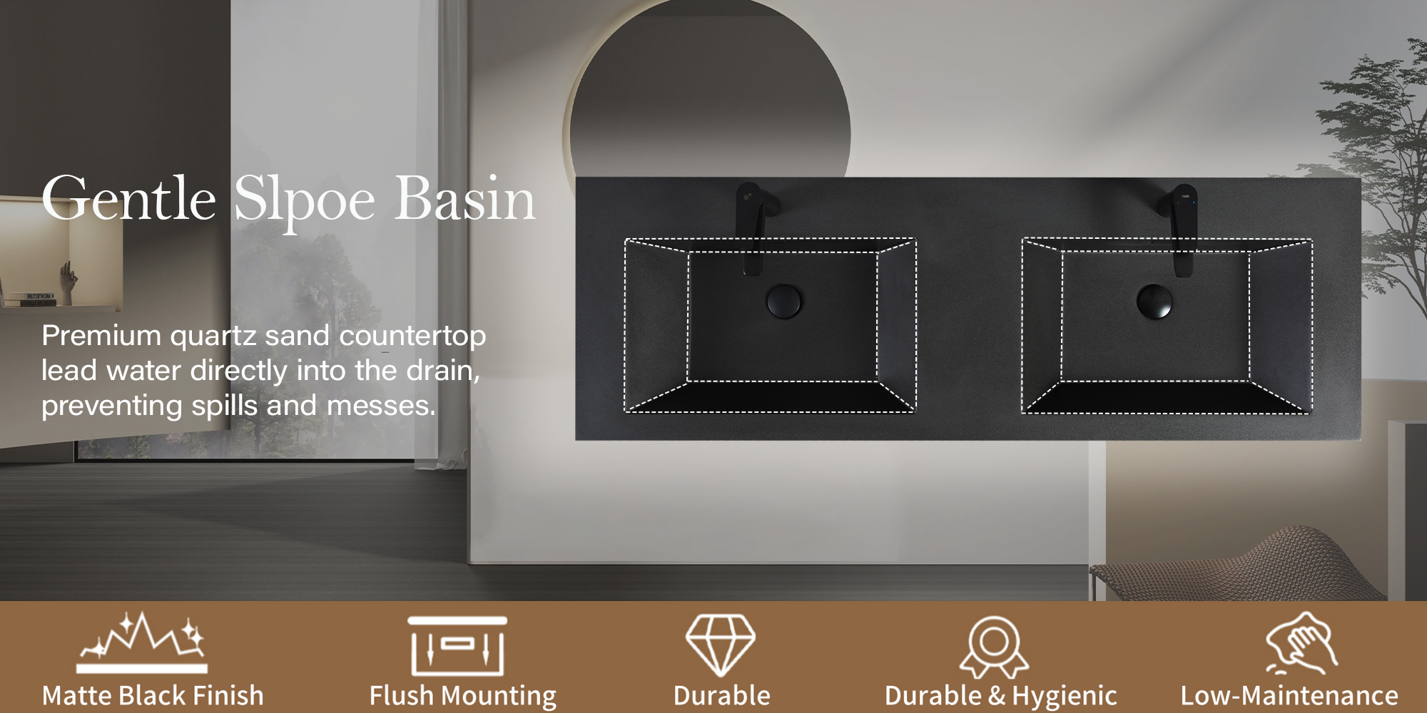 Bathroom Vanity with Double Sink