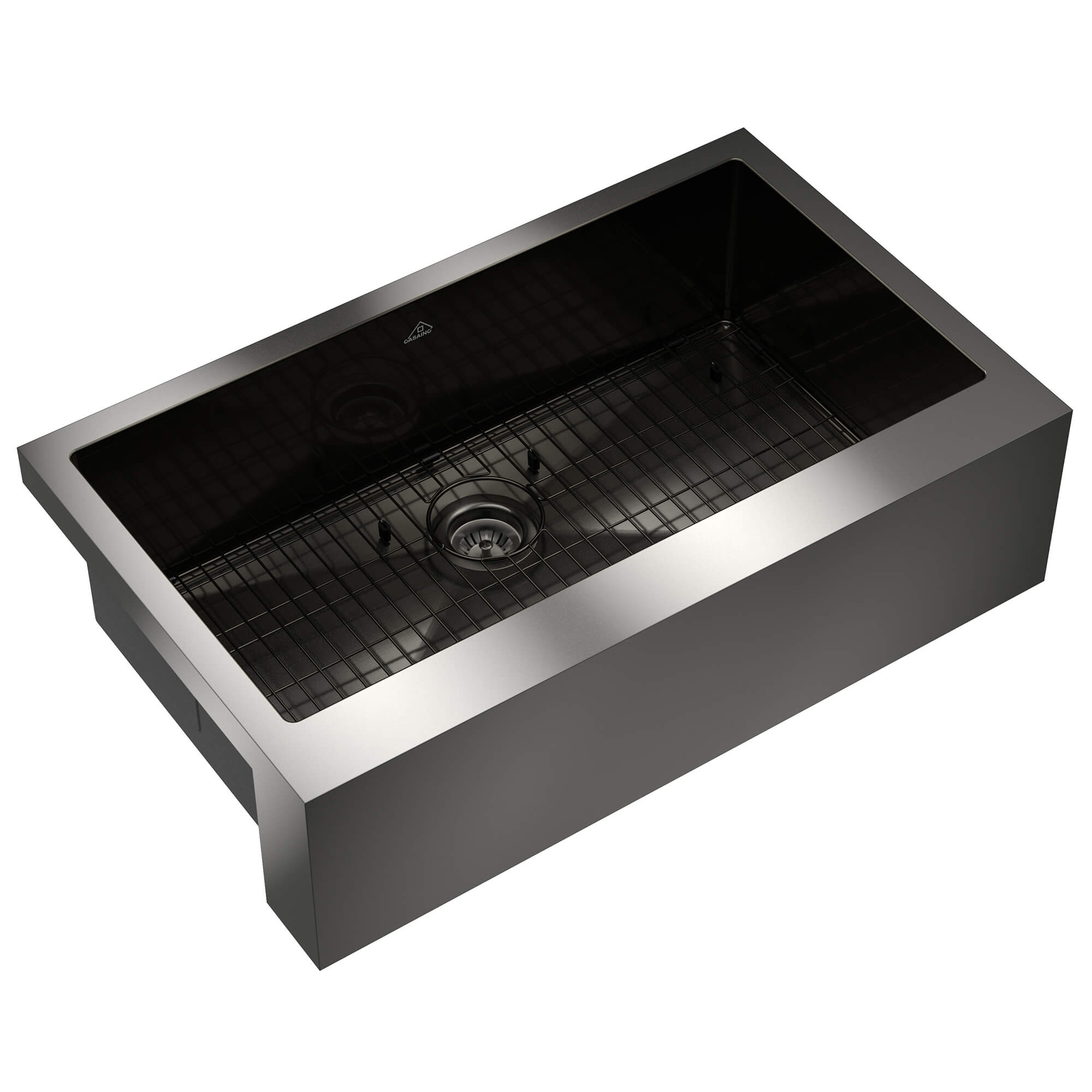 30"/33"/36" Premium 304 Stainless Steel Sink with PVD Finish with Quick Drainage & Silent Noise Reduction, Easy to Clean & Stylish