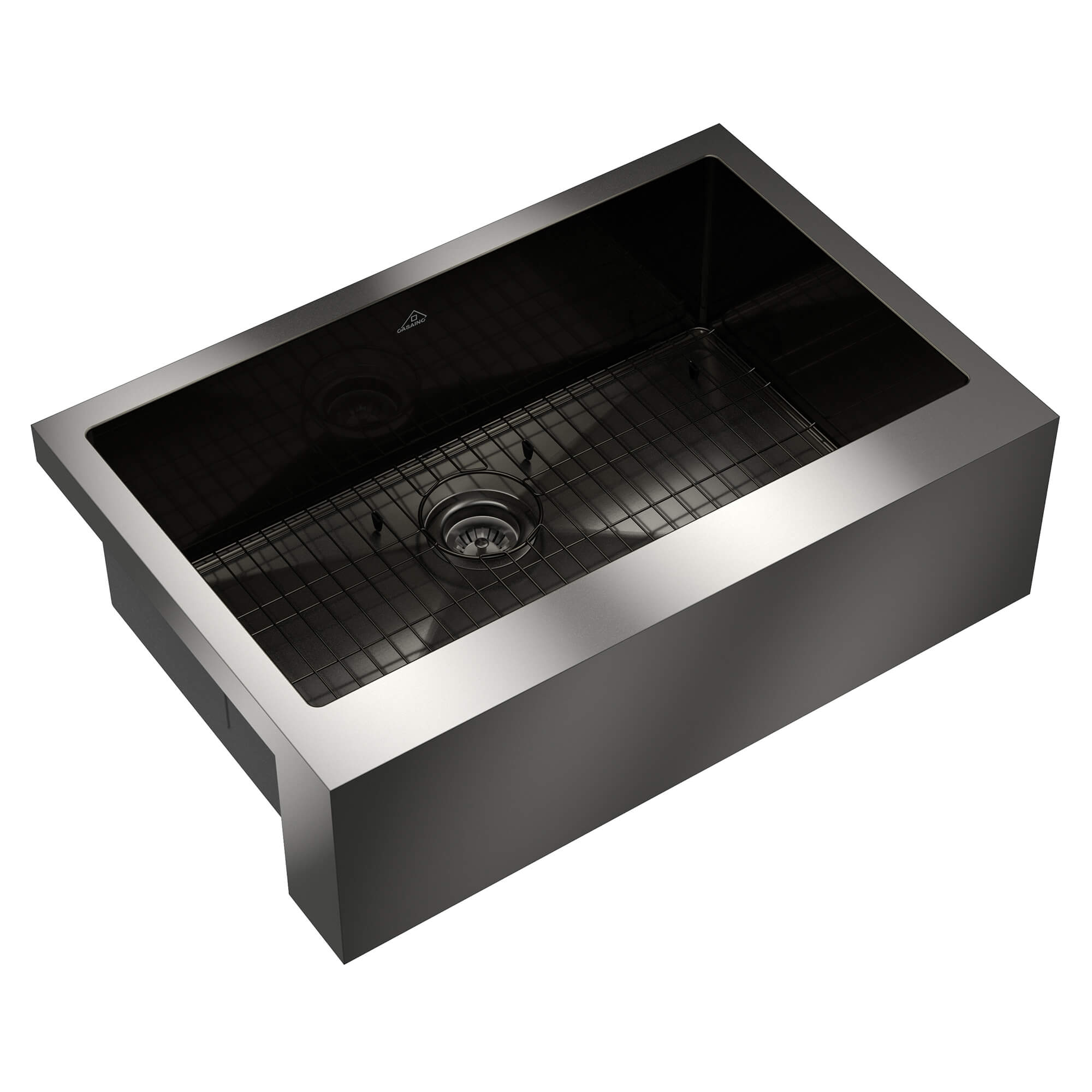 30"/33"/36" Premium 304 Stainless Steel Sink with PVD Finish with Quick Drainage & Silent Noise Reduction, Easy to Clean & Stylish
