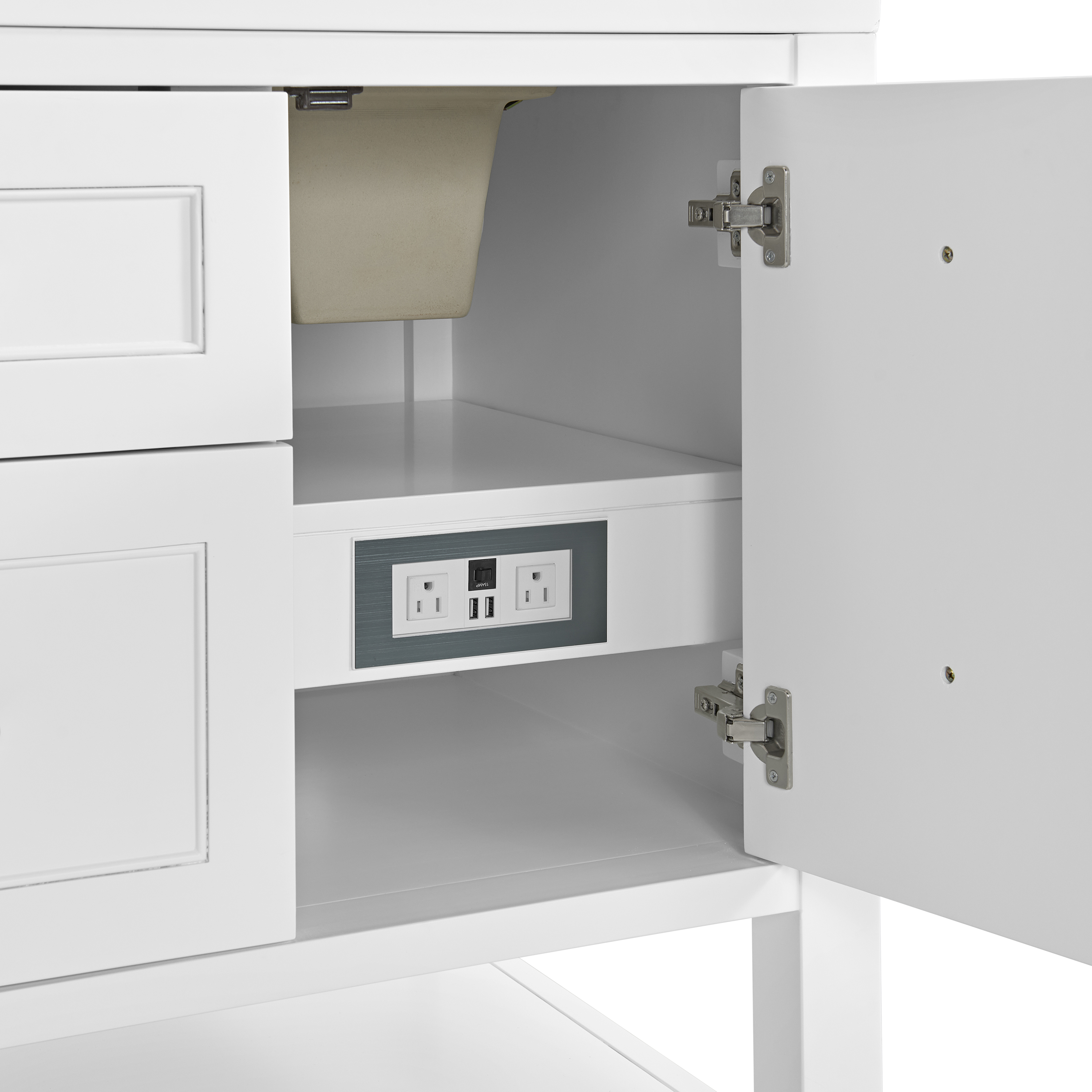 James Martin Breckenridge 60" Double Vanity Cabinet, Bright White